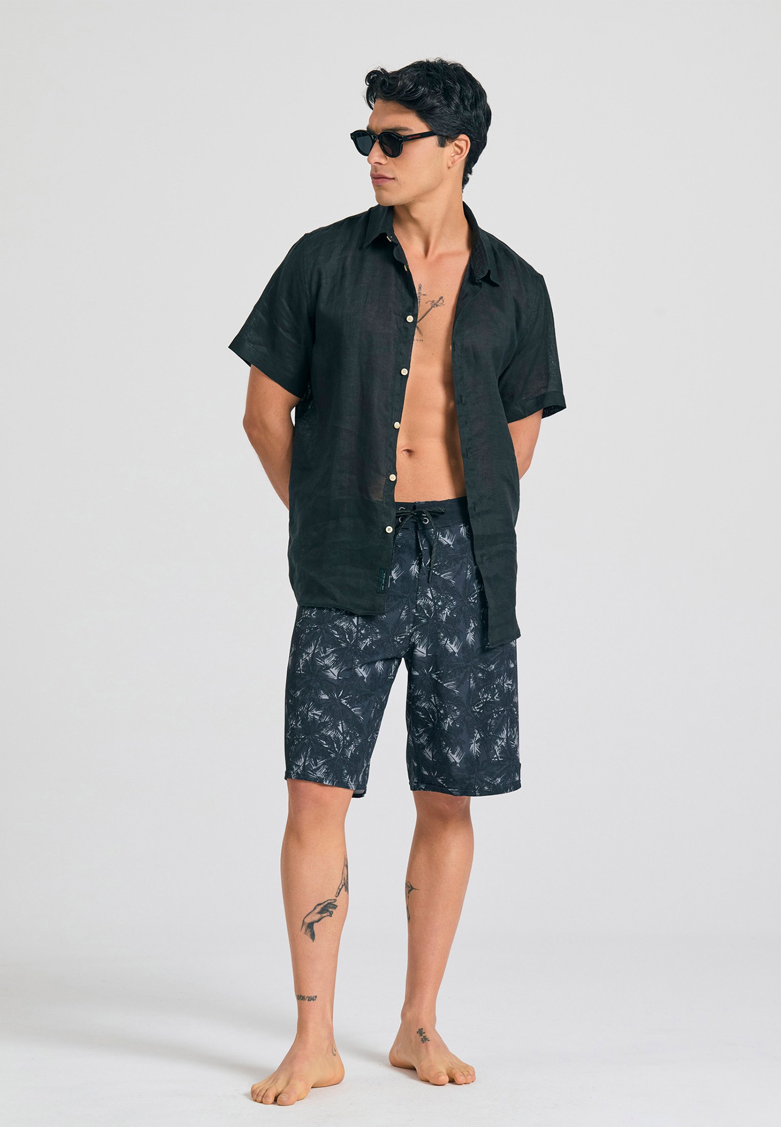 Men's Swim Shorts Funky Buddha Black