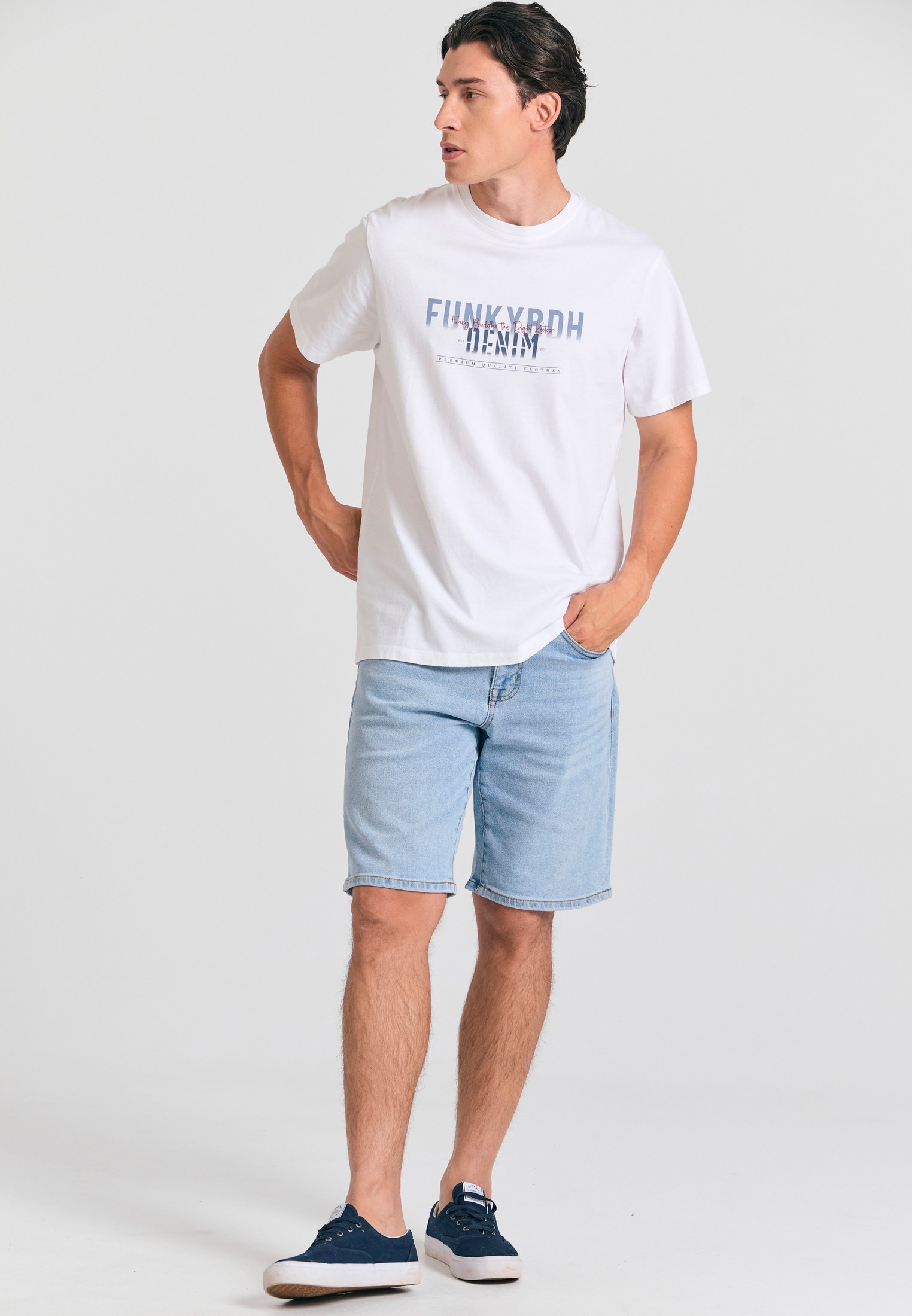 Men's T-Shirts Funky Buddha White