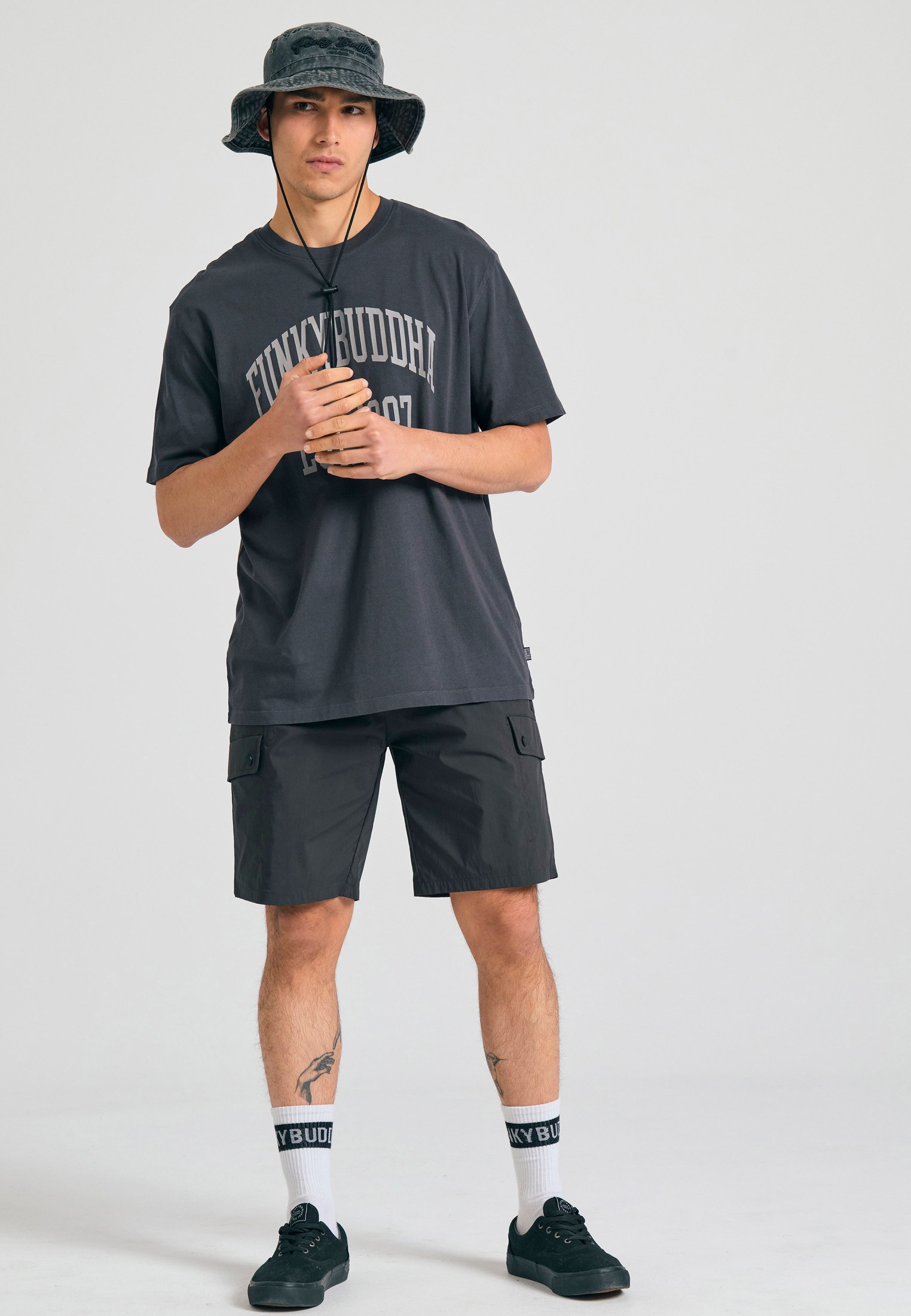 Men's Shorts Funky Buddha Gray