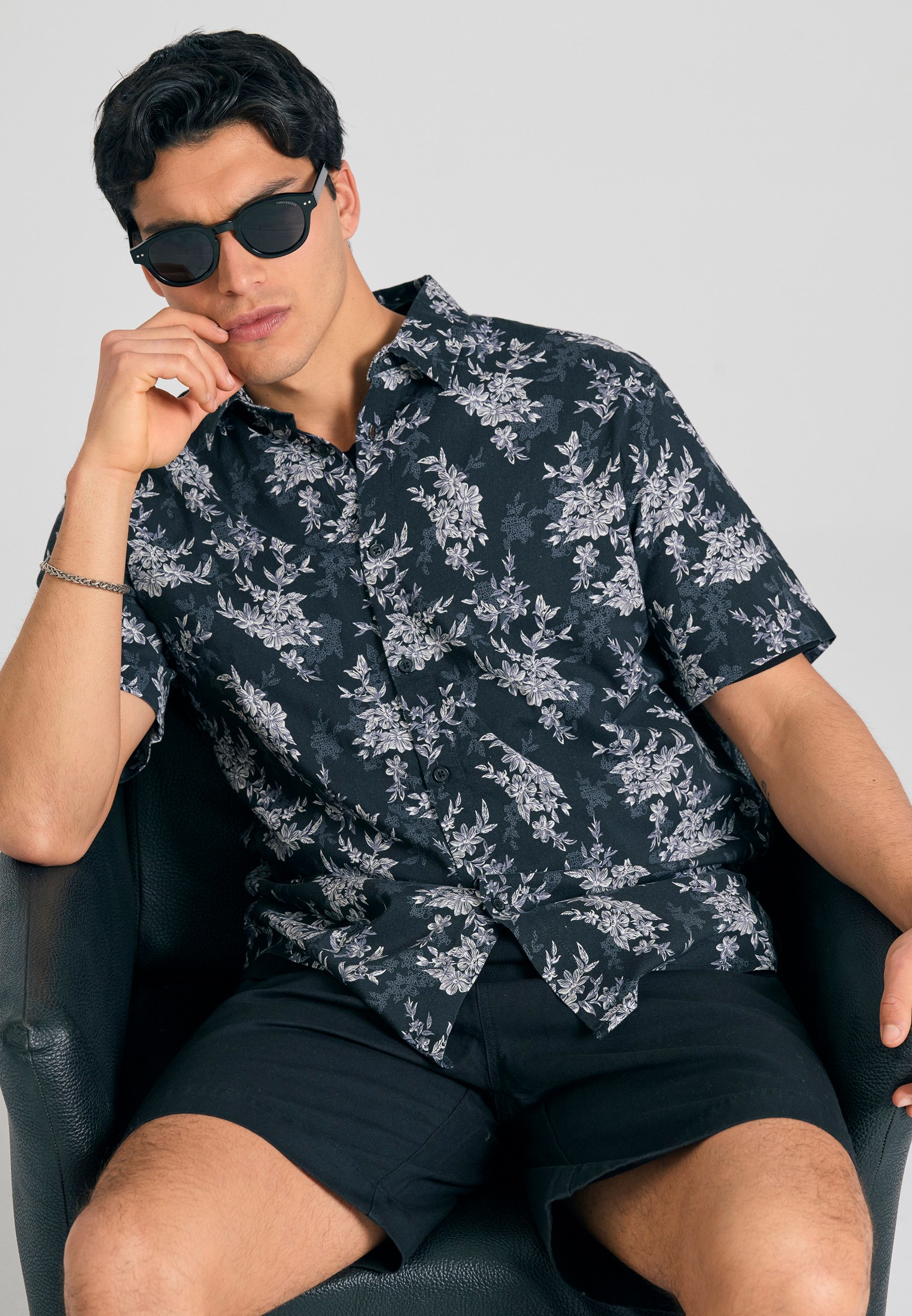 Men's Shirts Funky Buddha Black