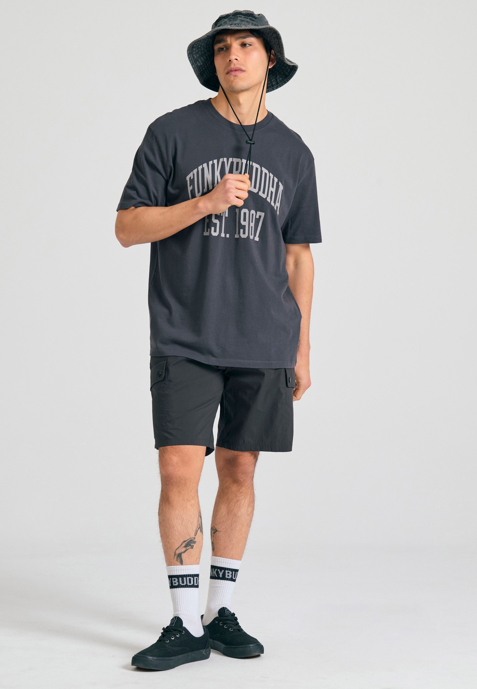 Men's Shirts Funky Buddha Gray