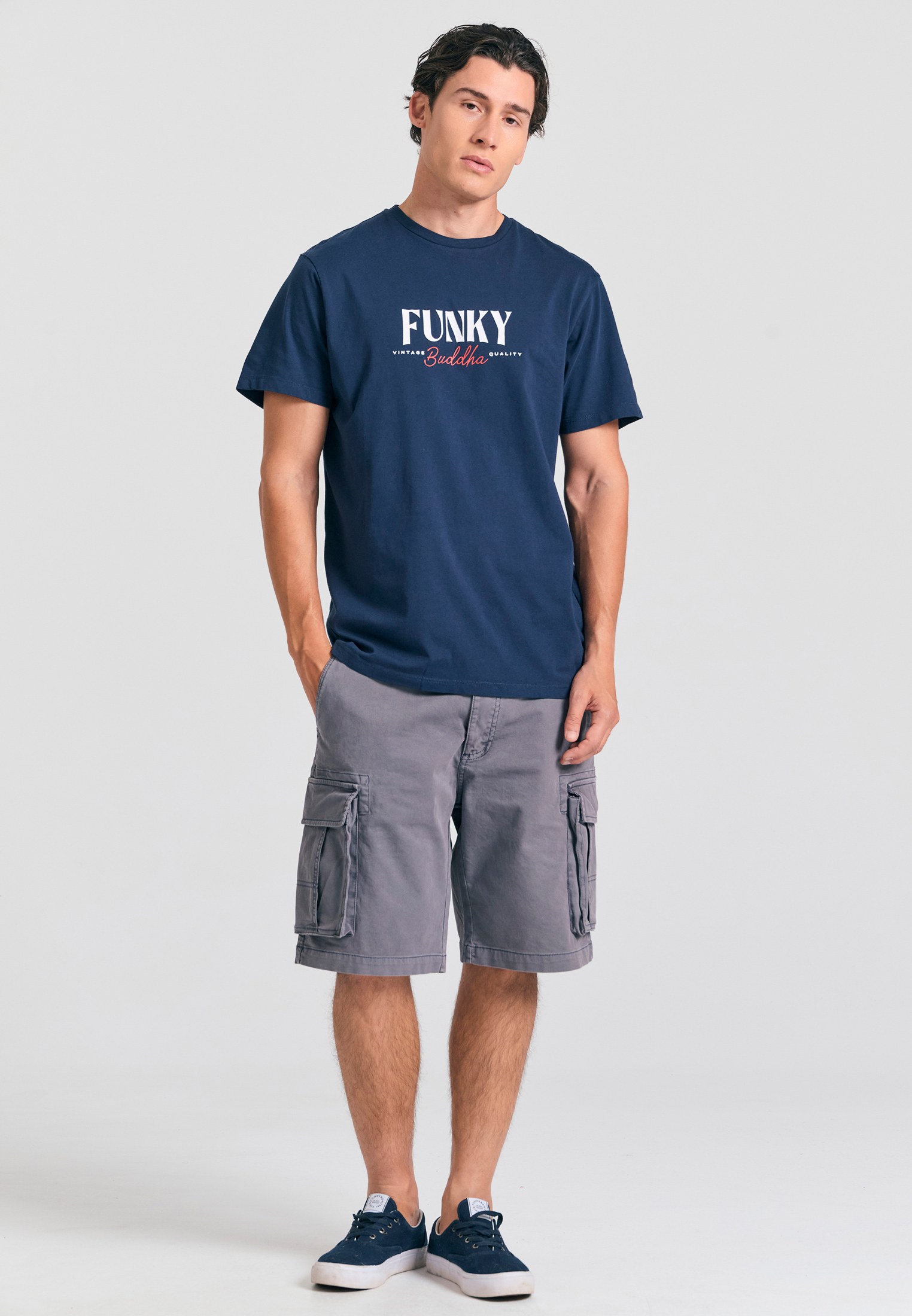 Men's Shorts Funky Buddha Gray