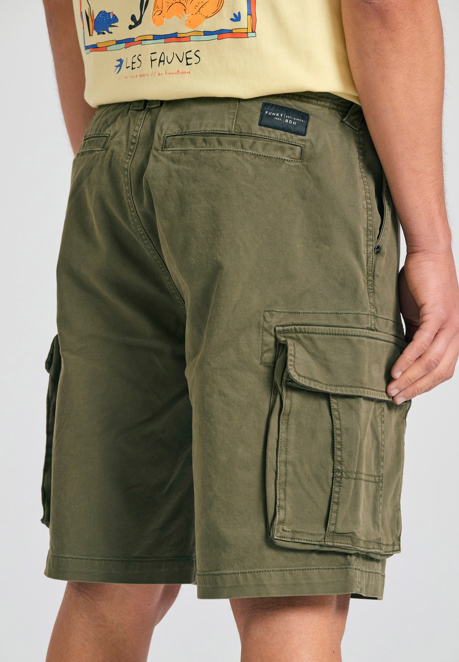 Men's Shorts Funky Buddha Khaki