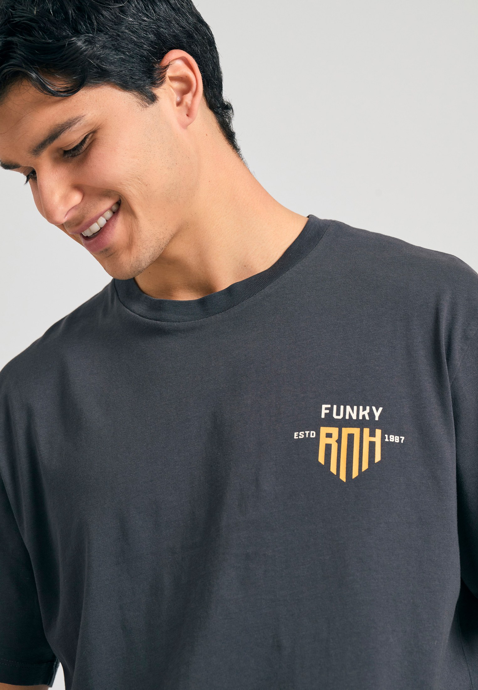 Men's T-Shirts Funky Buddha Gray