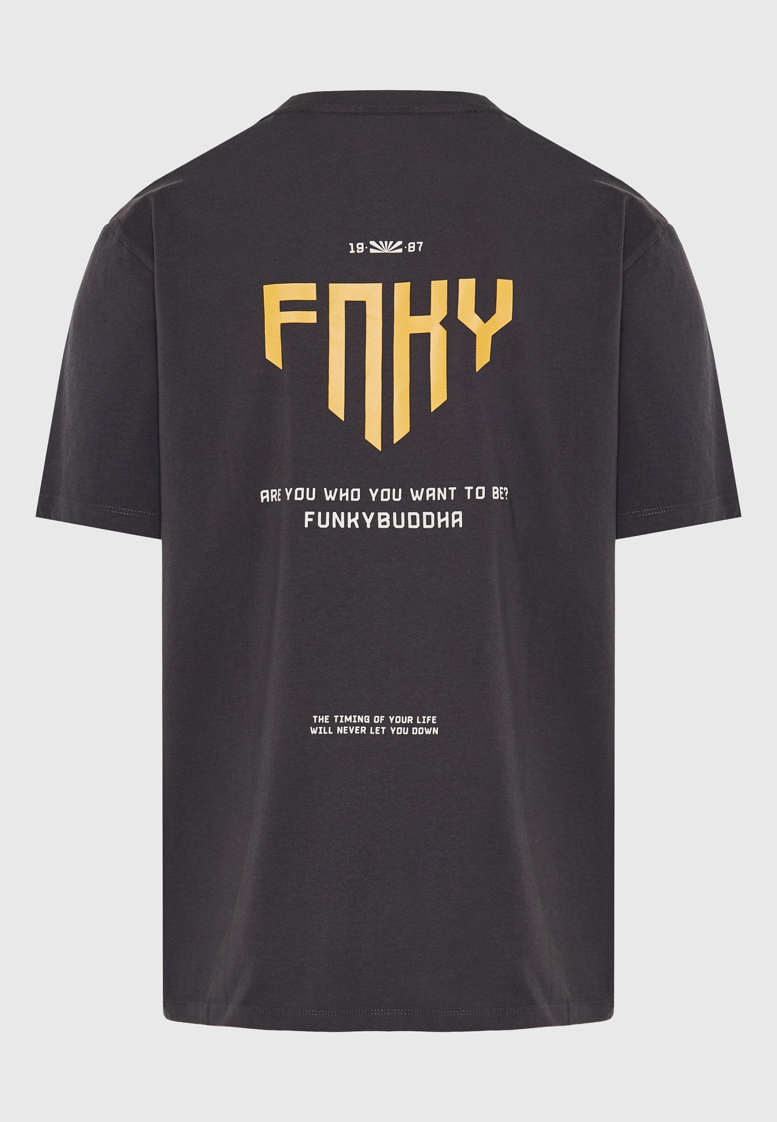 Men's T-Shirts Funky Buddha Gray