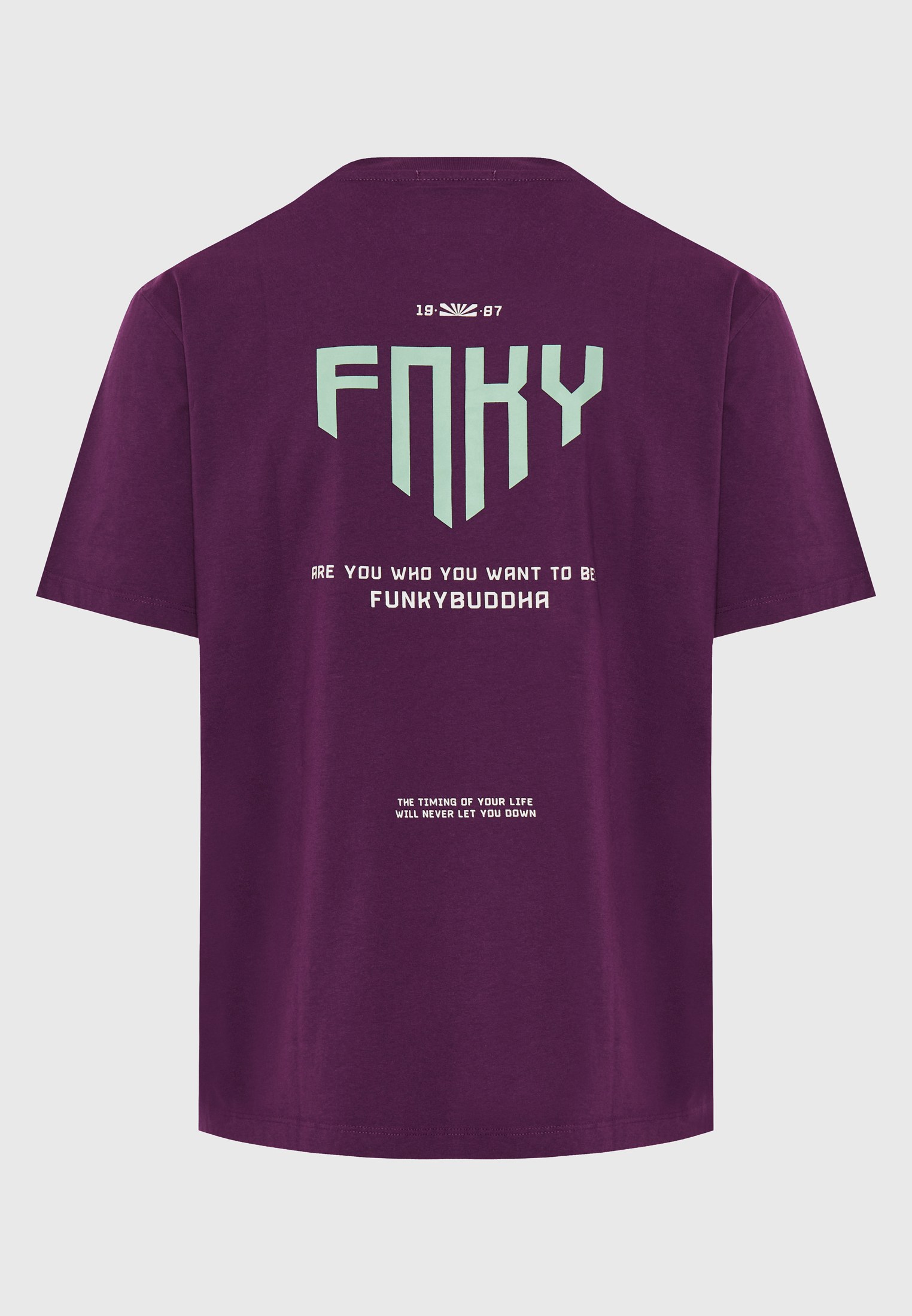 Men's T-Shirts Funky Buddha Purple