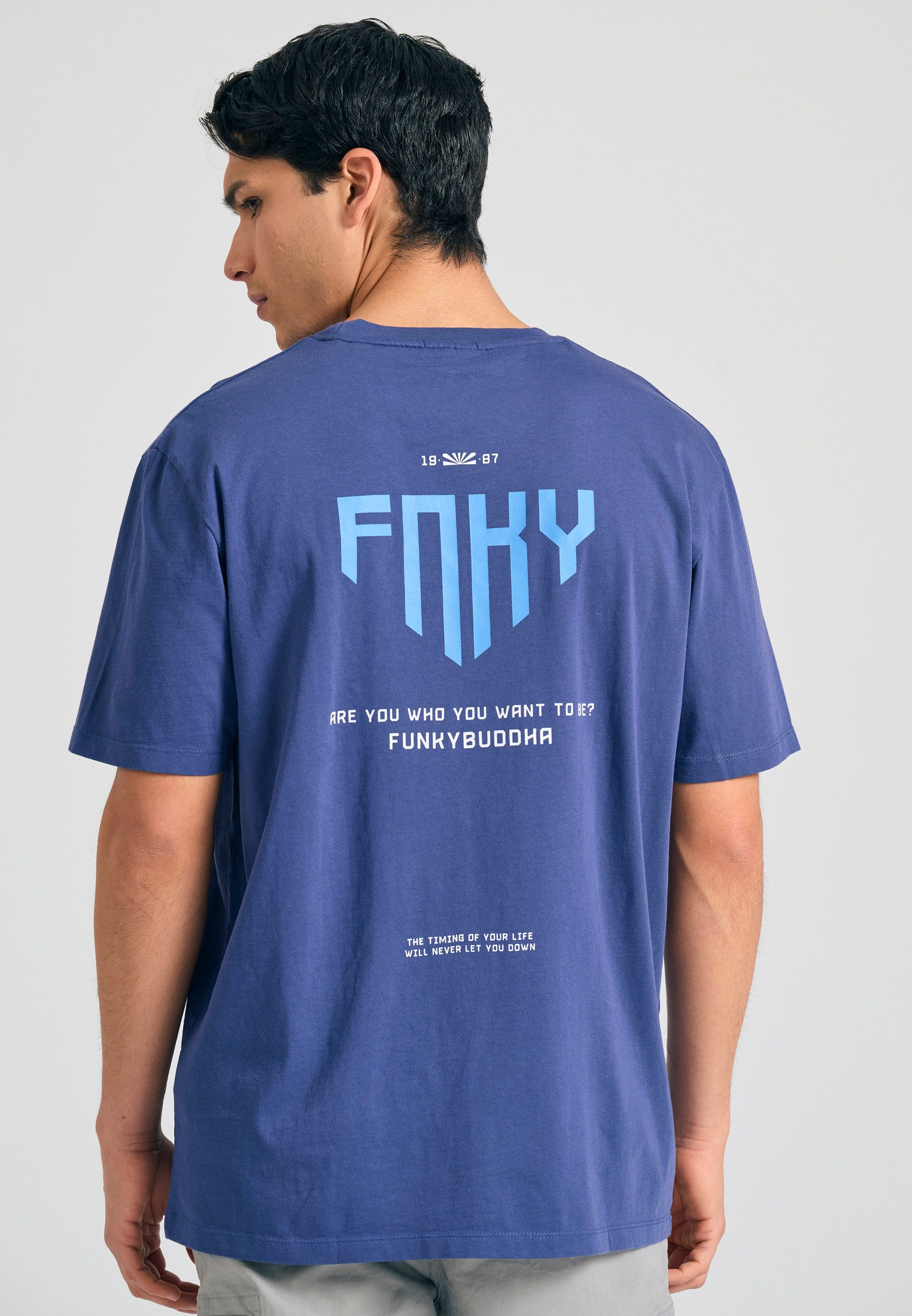 Men's Shirts Funky Buddha Blue