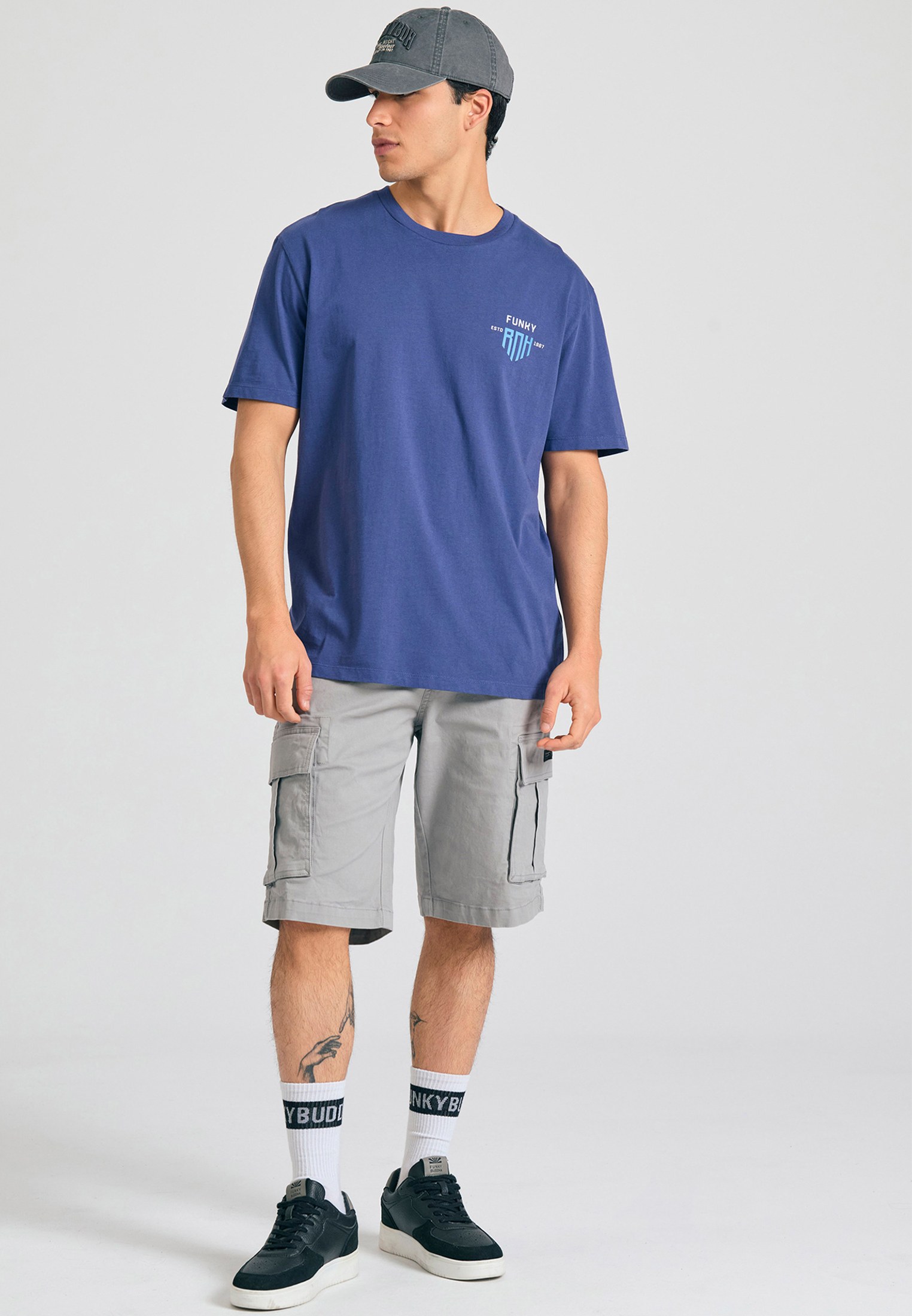 Men's Shirts Funky Buddha Blue