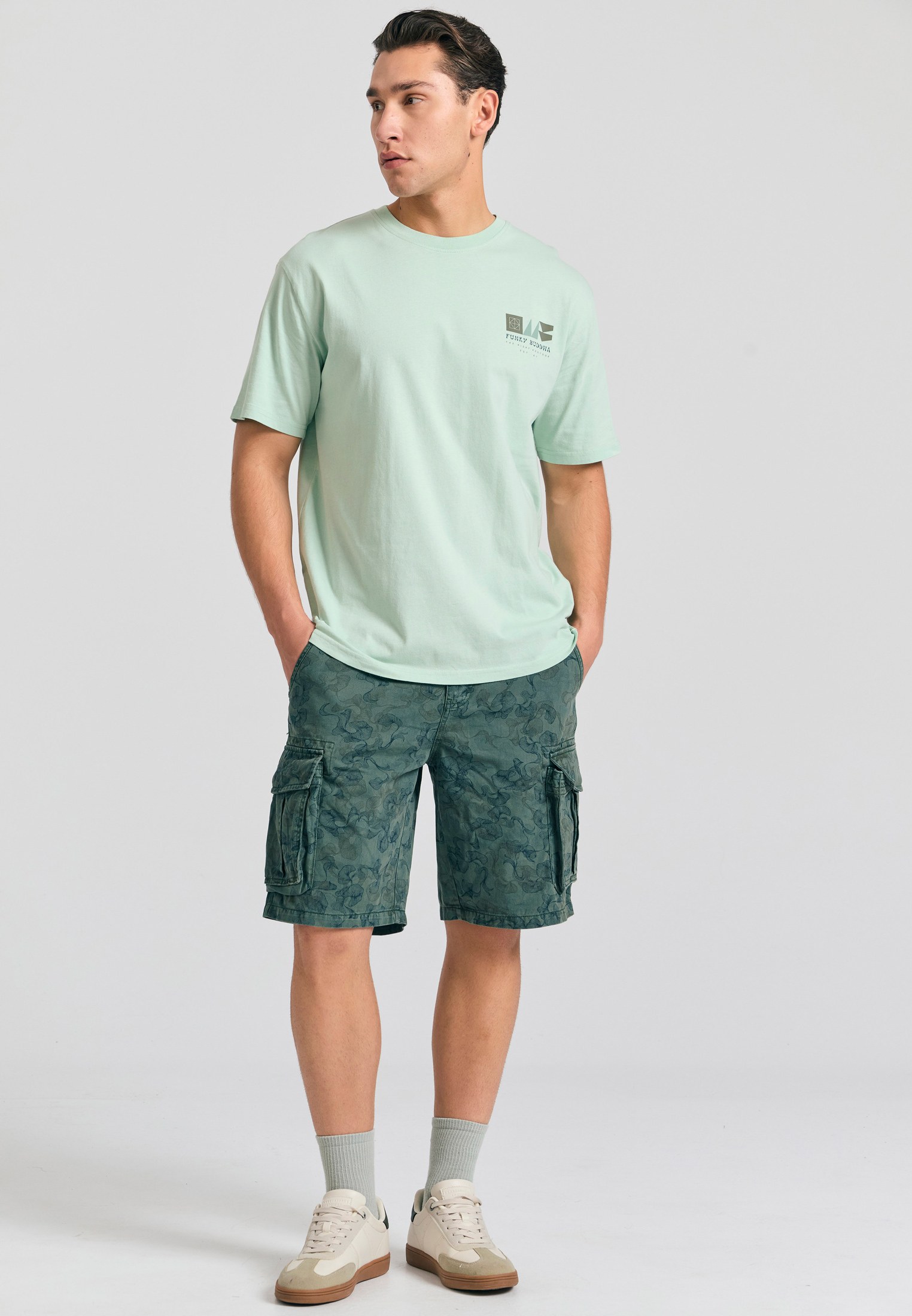 Men's Shorts Funky Buddha Green