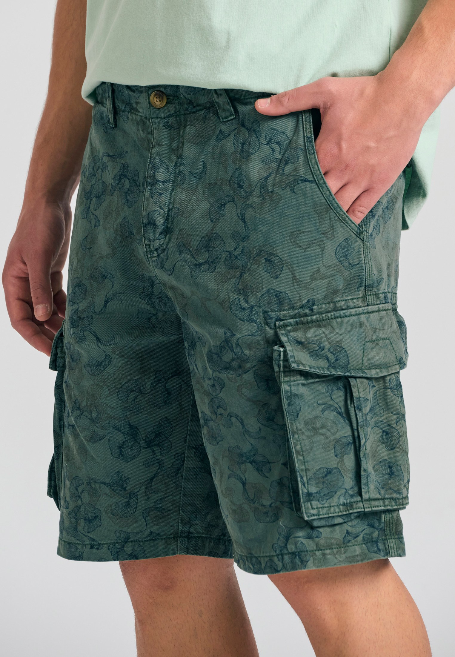 Men's Shorts Funky Buddha Green