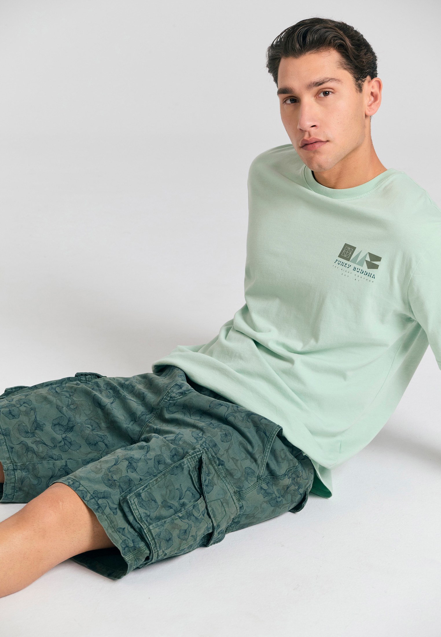 Men's Shorts Funky Buddha Green