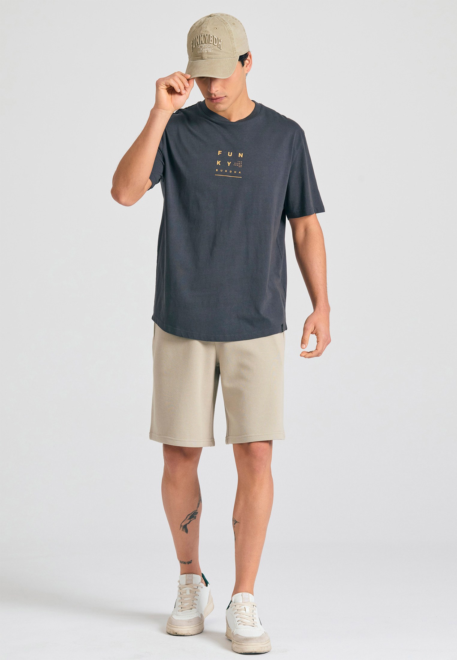 Men's Shirts Funky Buddha Gray