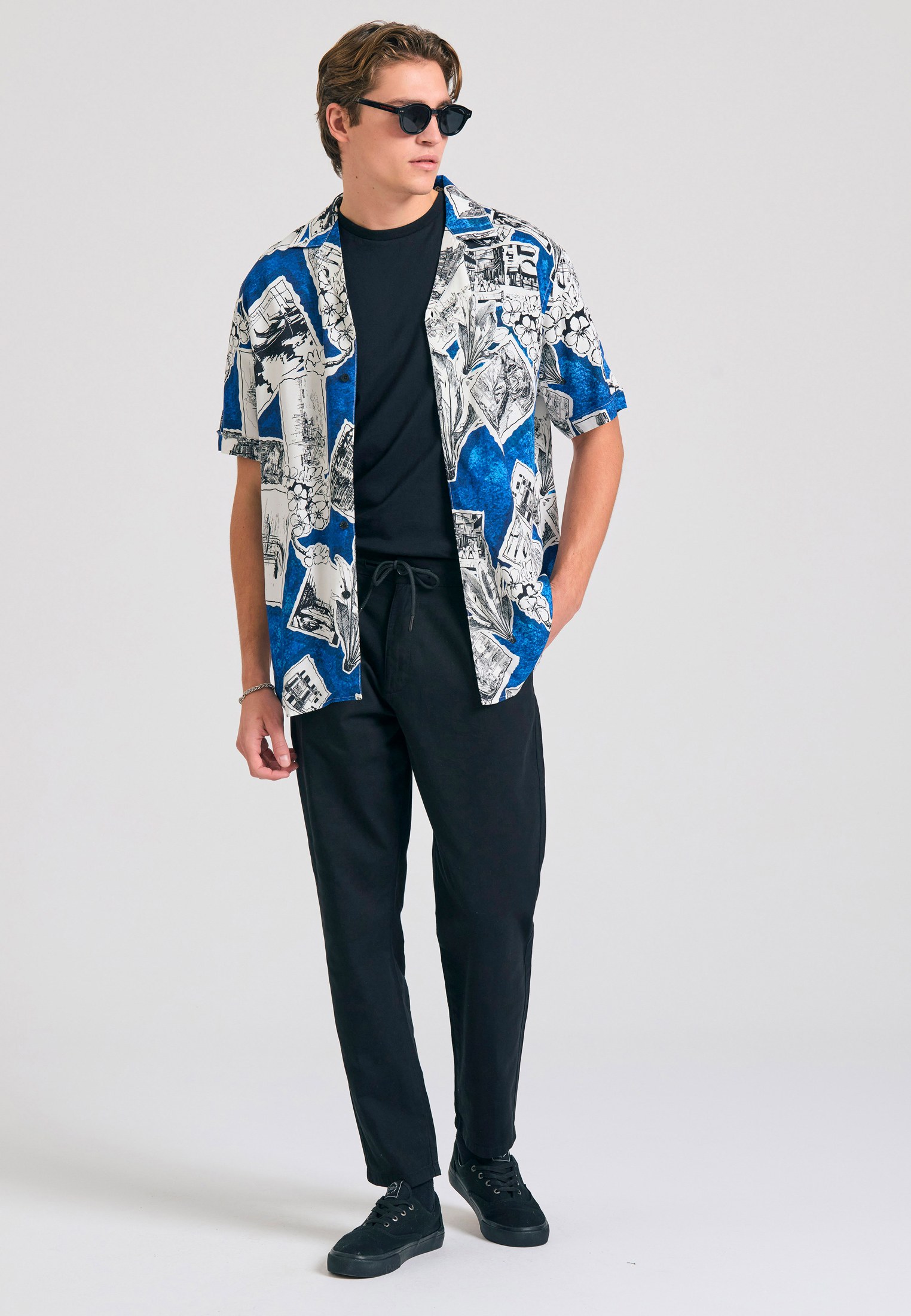 Men's Shirts Funky Buddha White