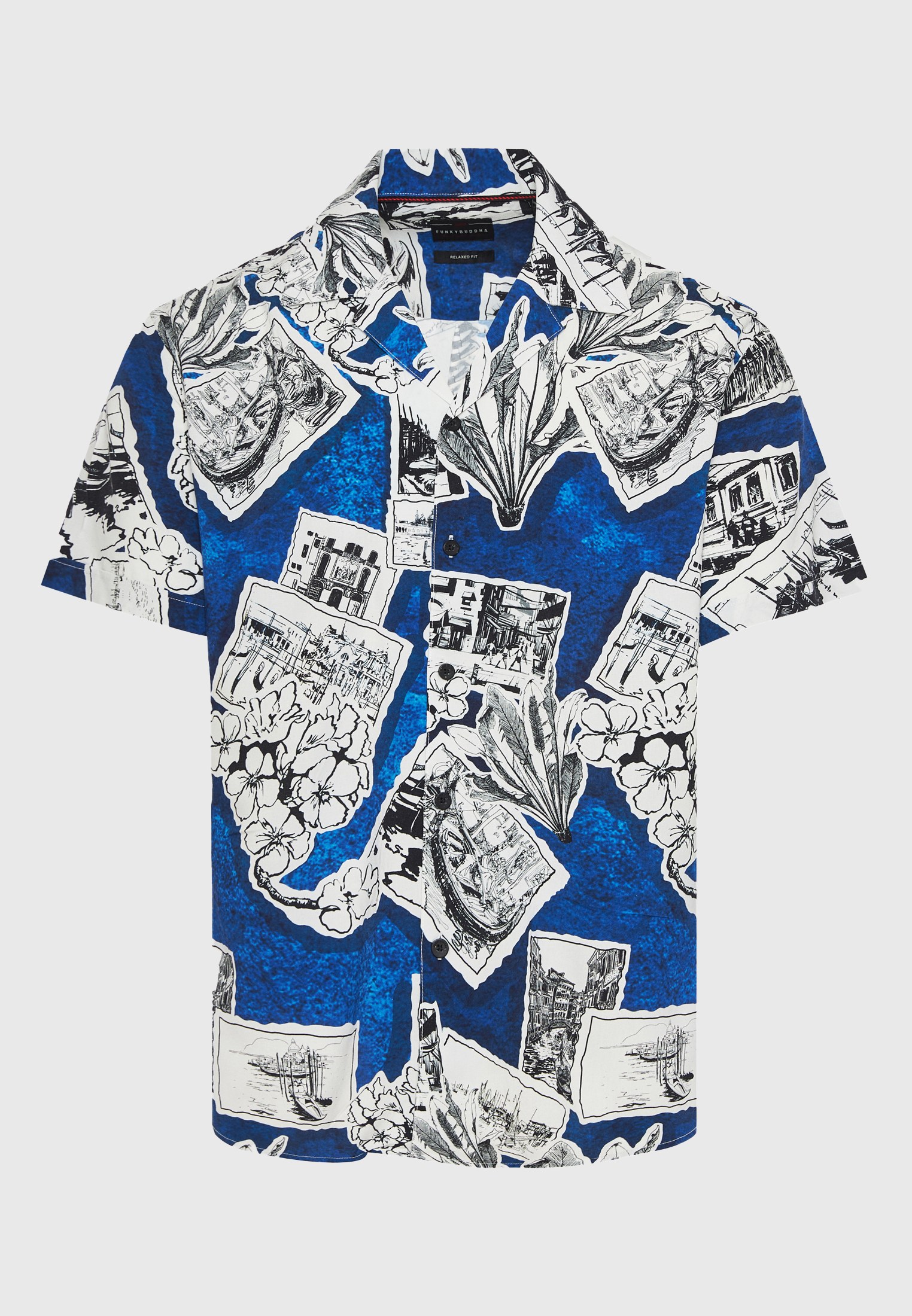 Men's Shirts Funky Buddha White