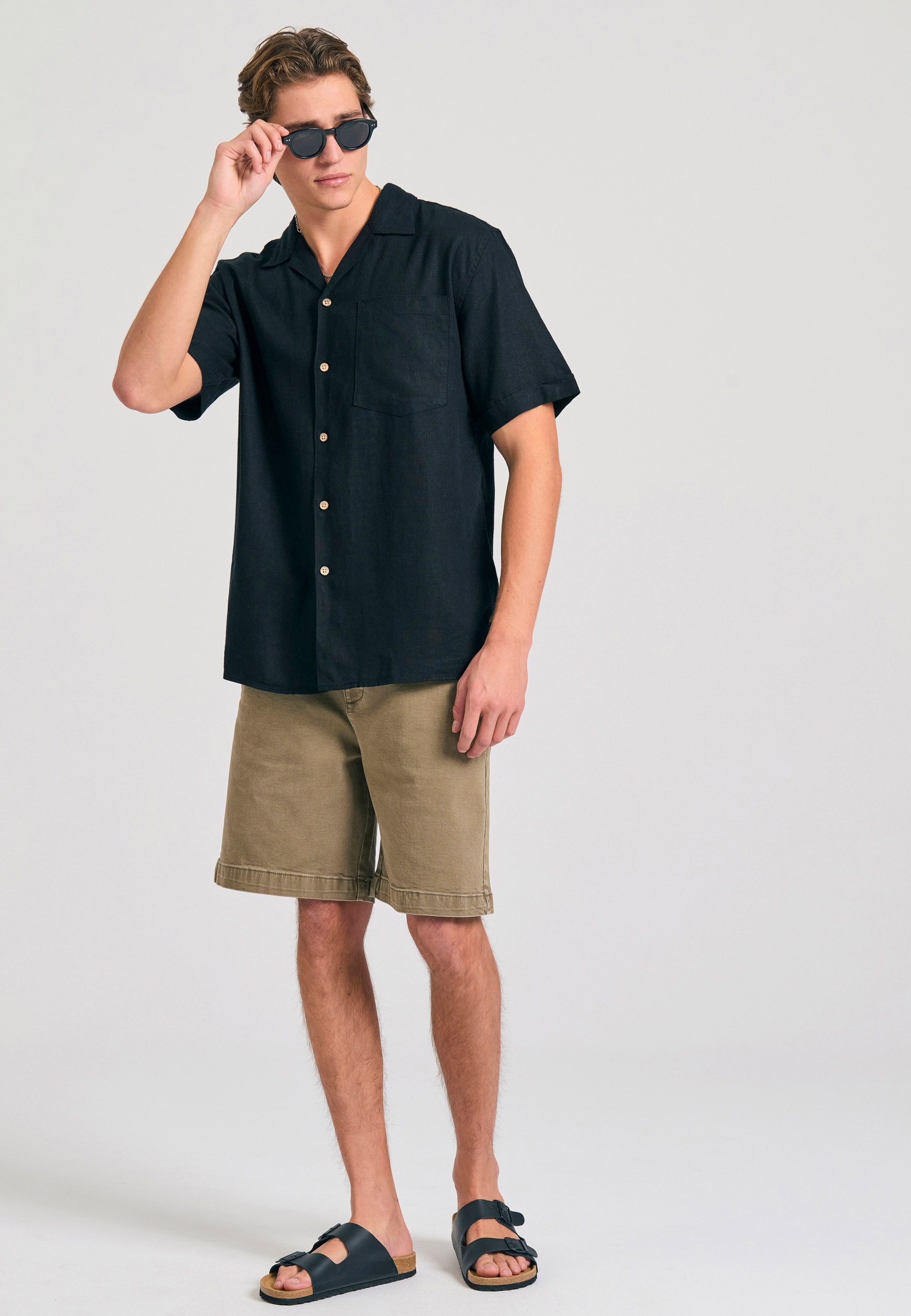 Men's Shirts Funky Buddha Black