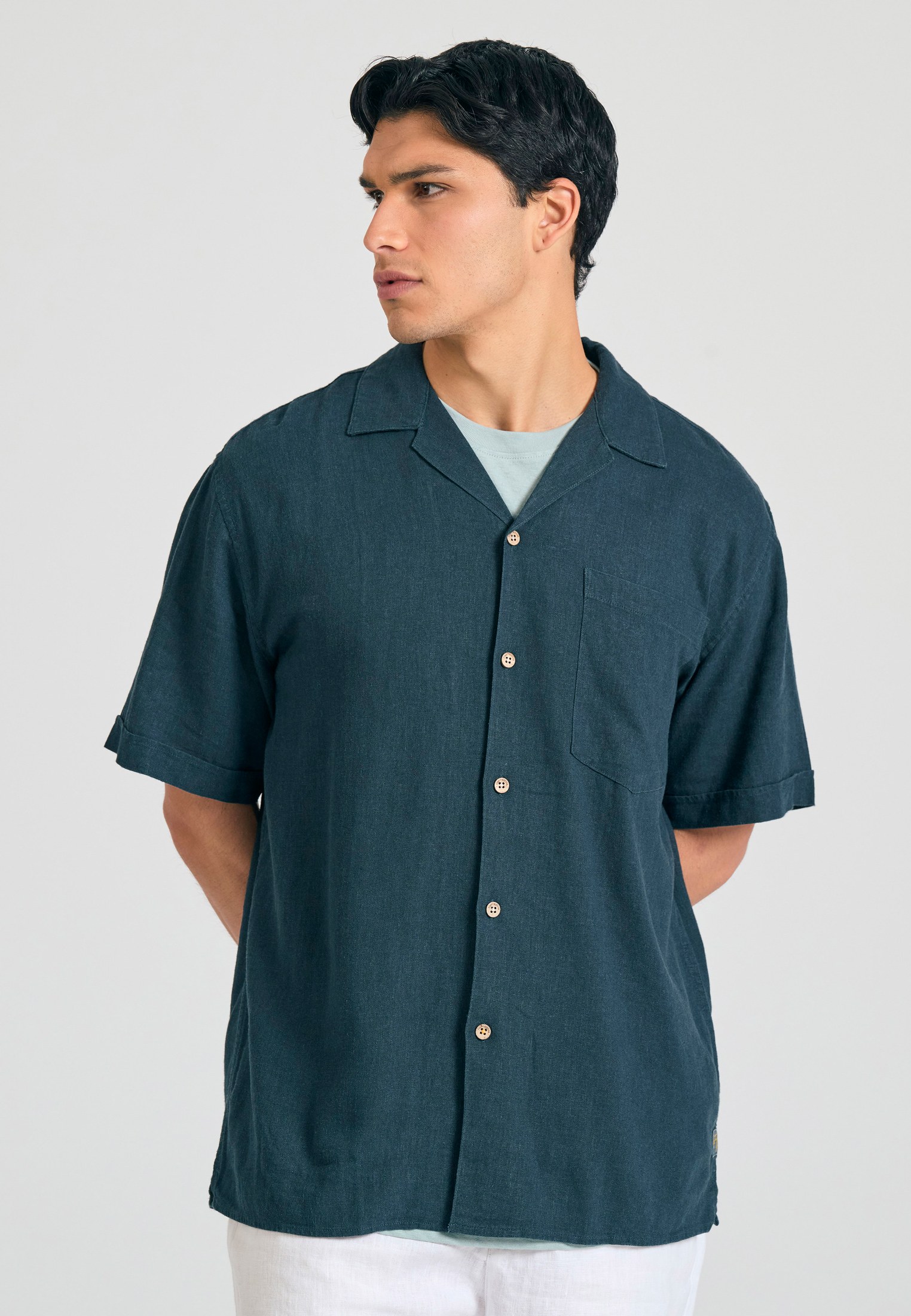 Men's Shirts Funky Buddha Blue