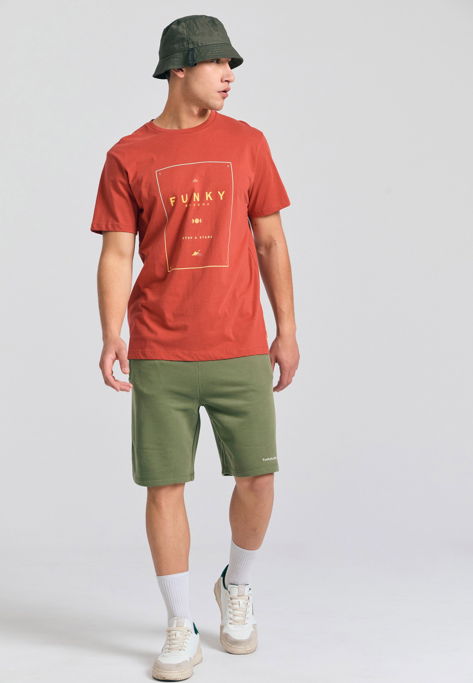 Men's Shorts Funky Buddha Green