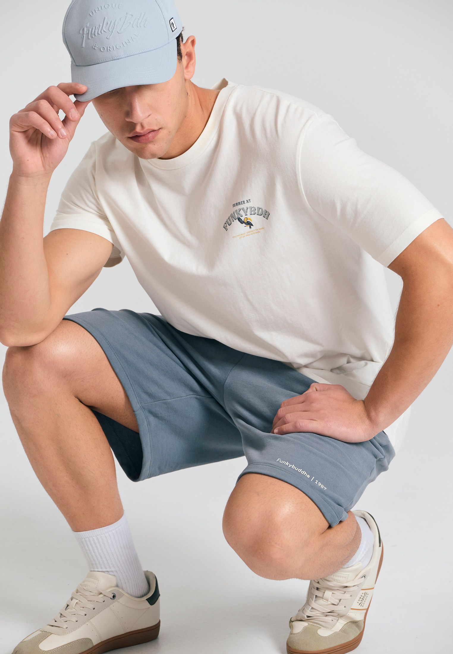 Men's Shorts Funky Buddha Gray