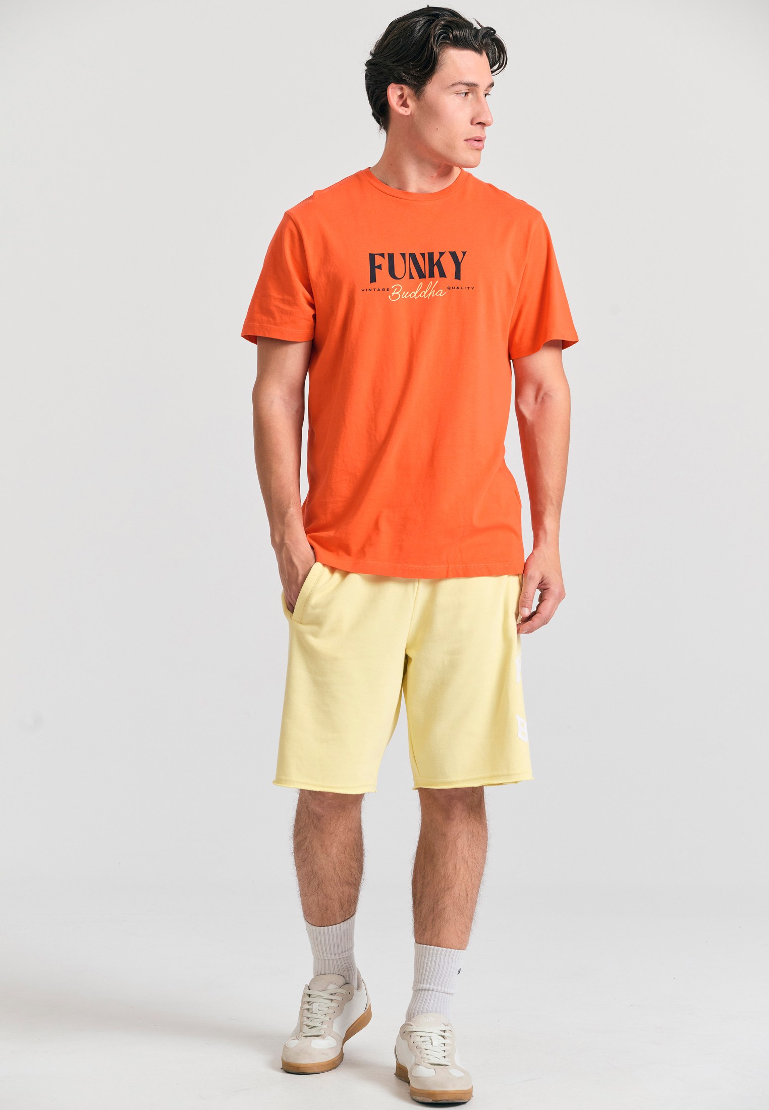 Men's Shorts Funky Buddha Yellow