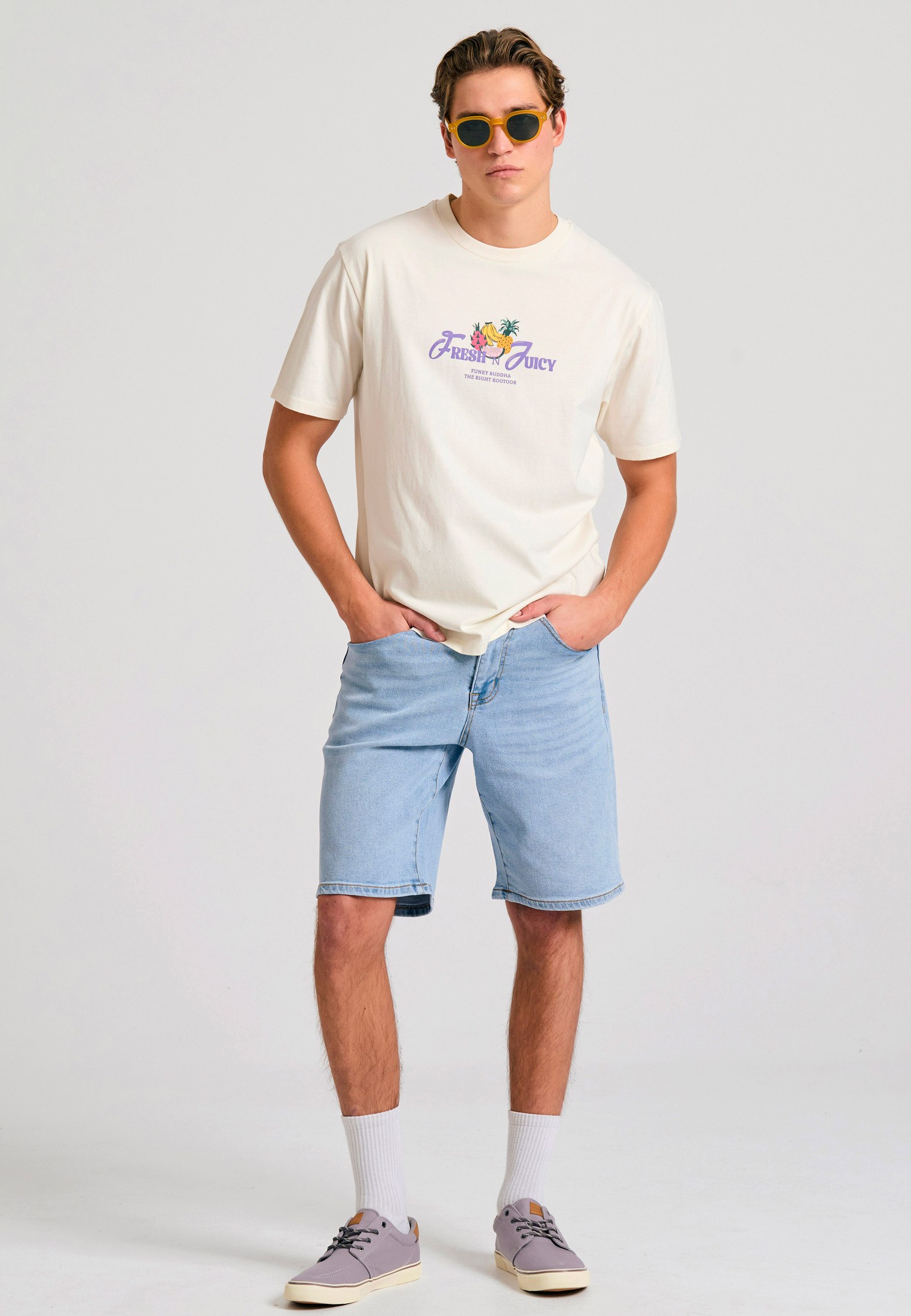 Men's T-Shirts Funky Buddha White