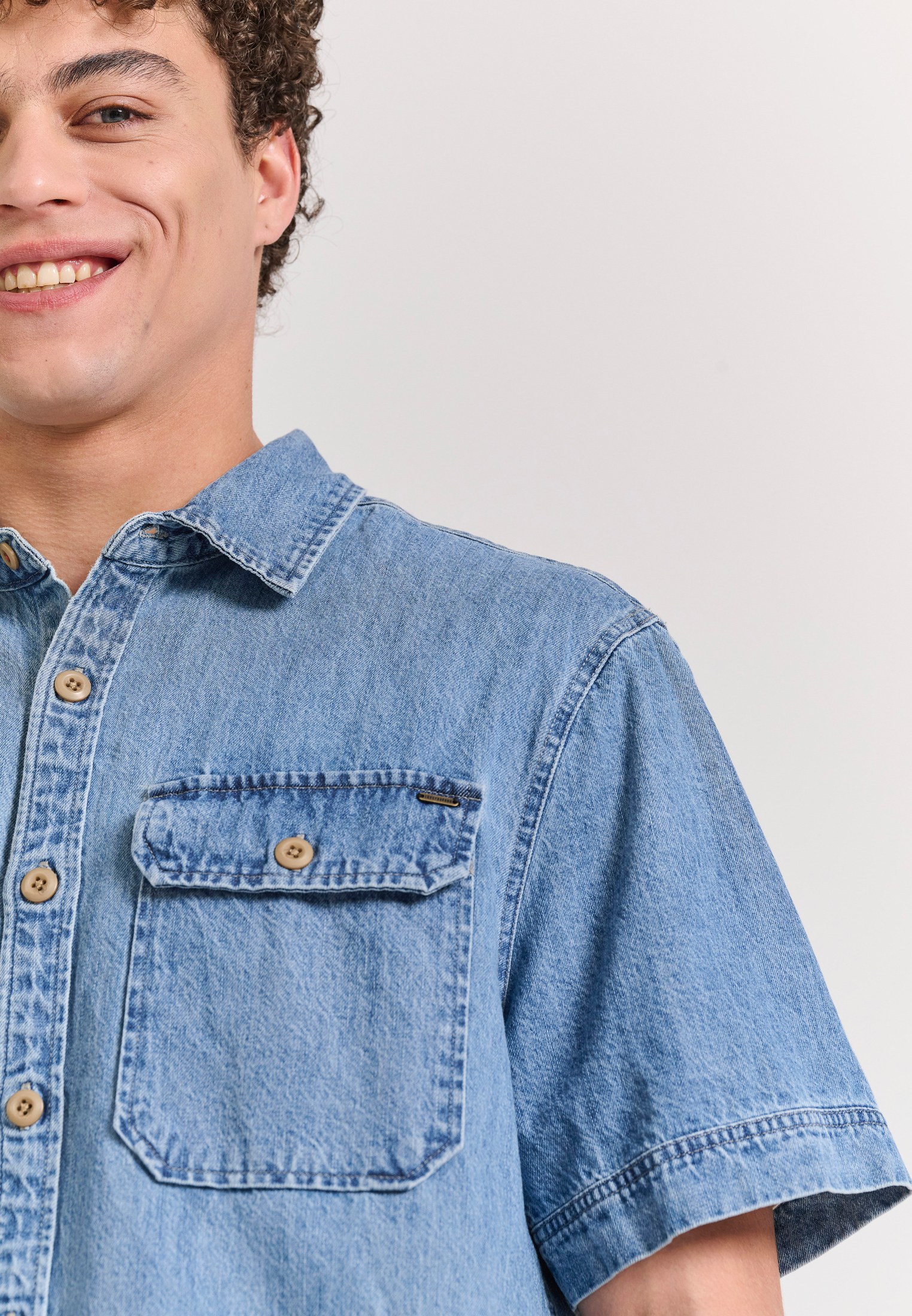 Men's Shirts Funky Buddha Blue