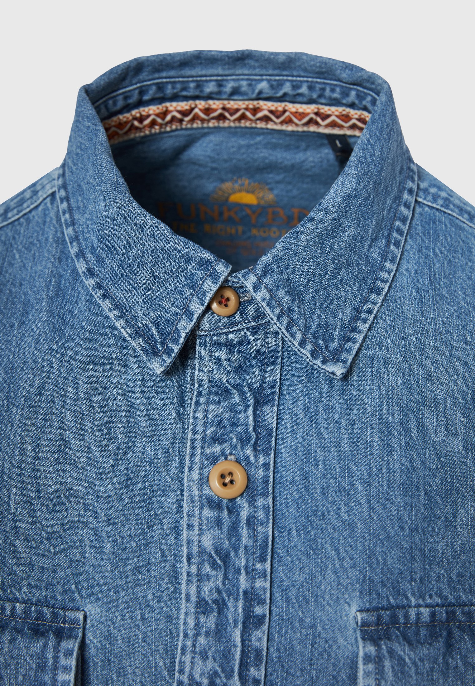 Men's Shirts Funky Buddha Blue