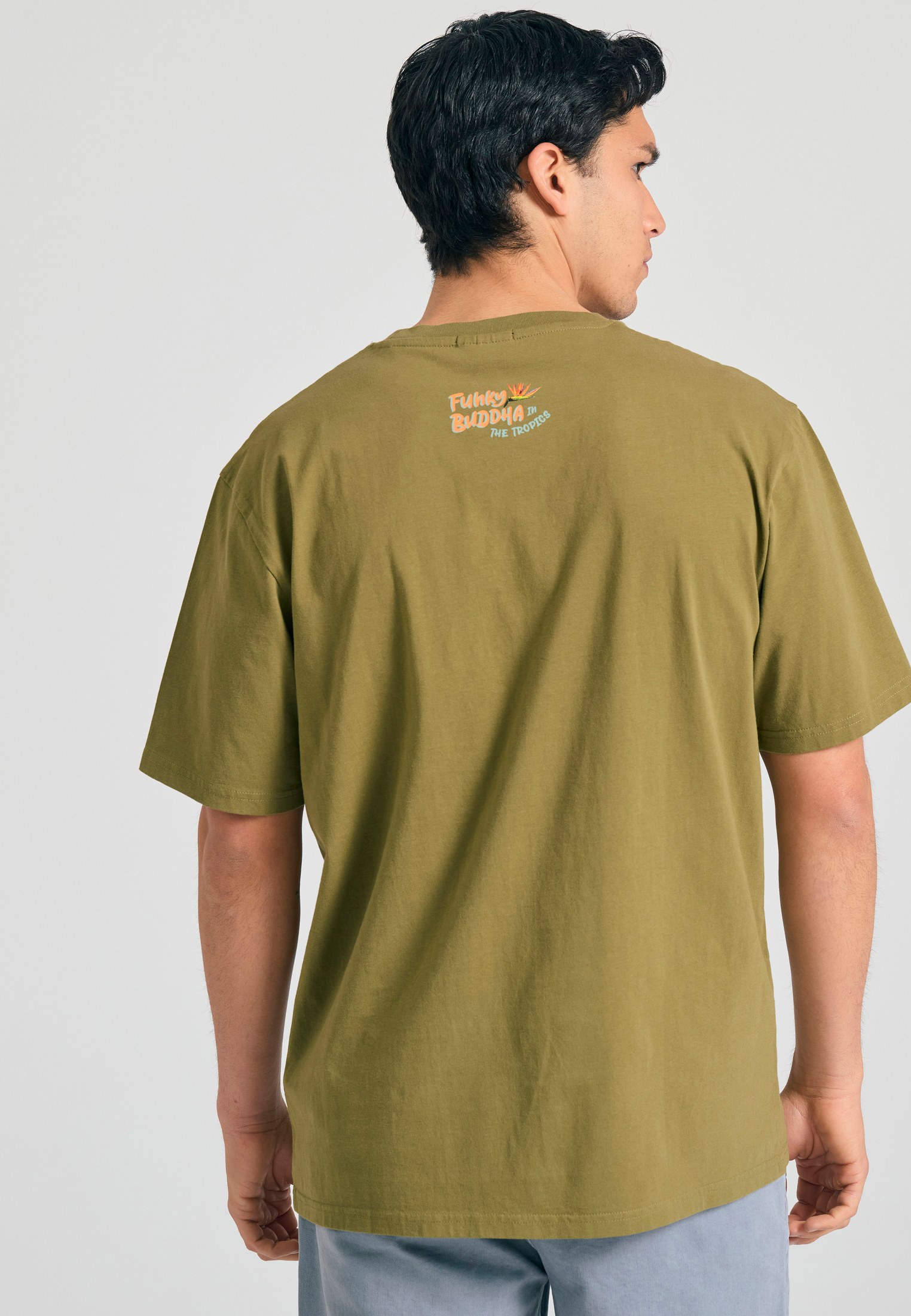Men's Shirts Funky Buddha Olive