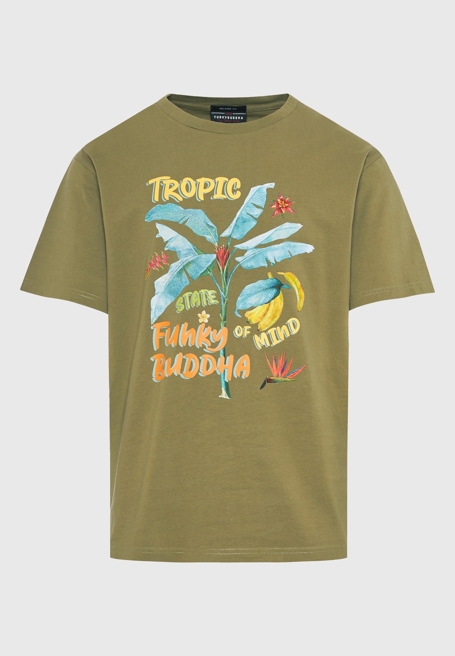 Men's Shirts Funky Buddha Olive