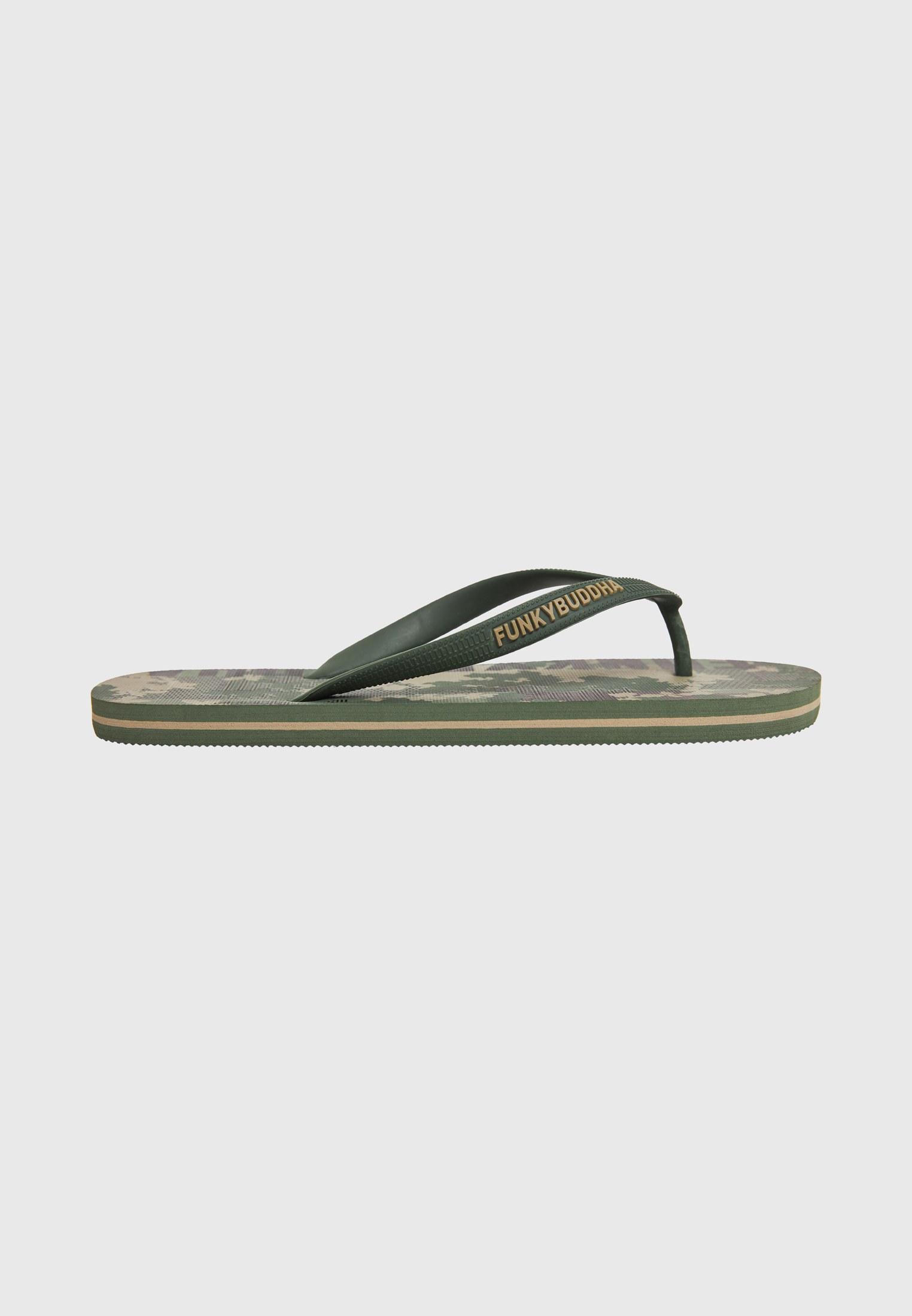 Men's Flip Flops Funky Buddha Khaki