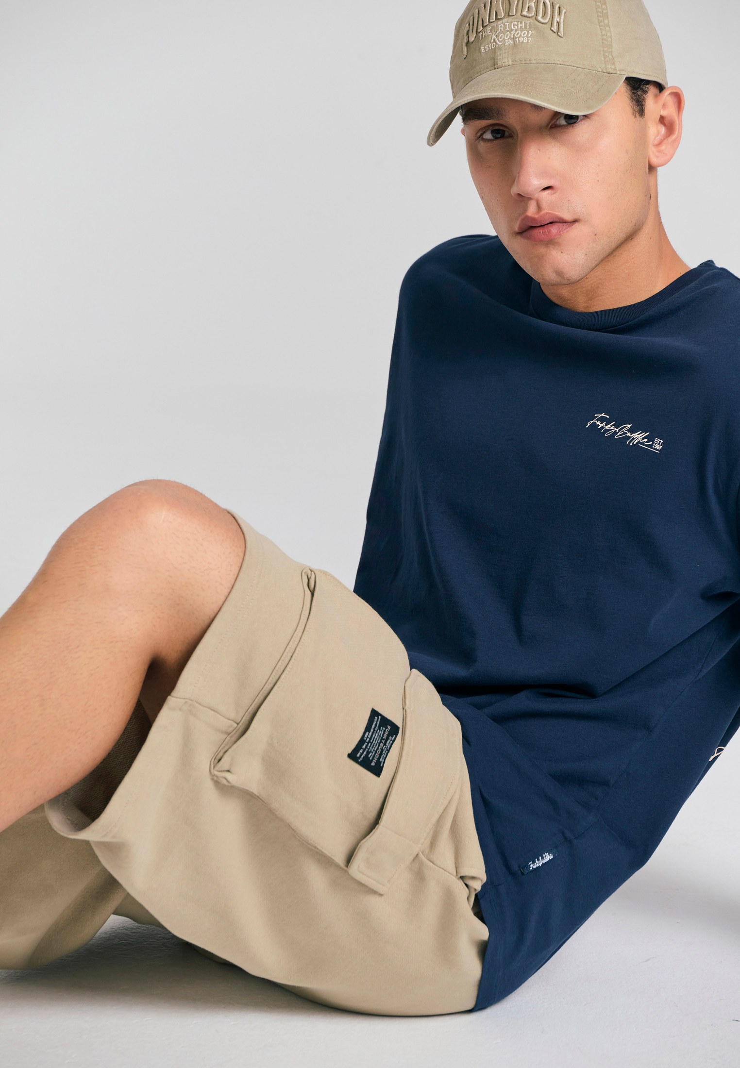 Men's Shorts Funky Buddha Beige