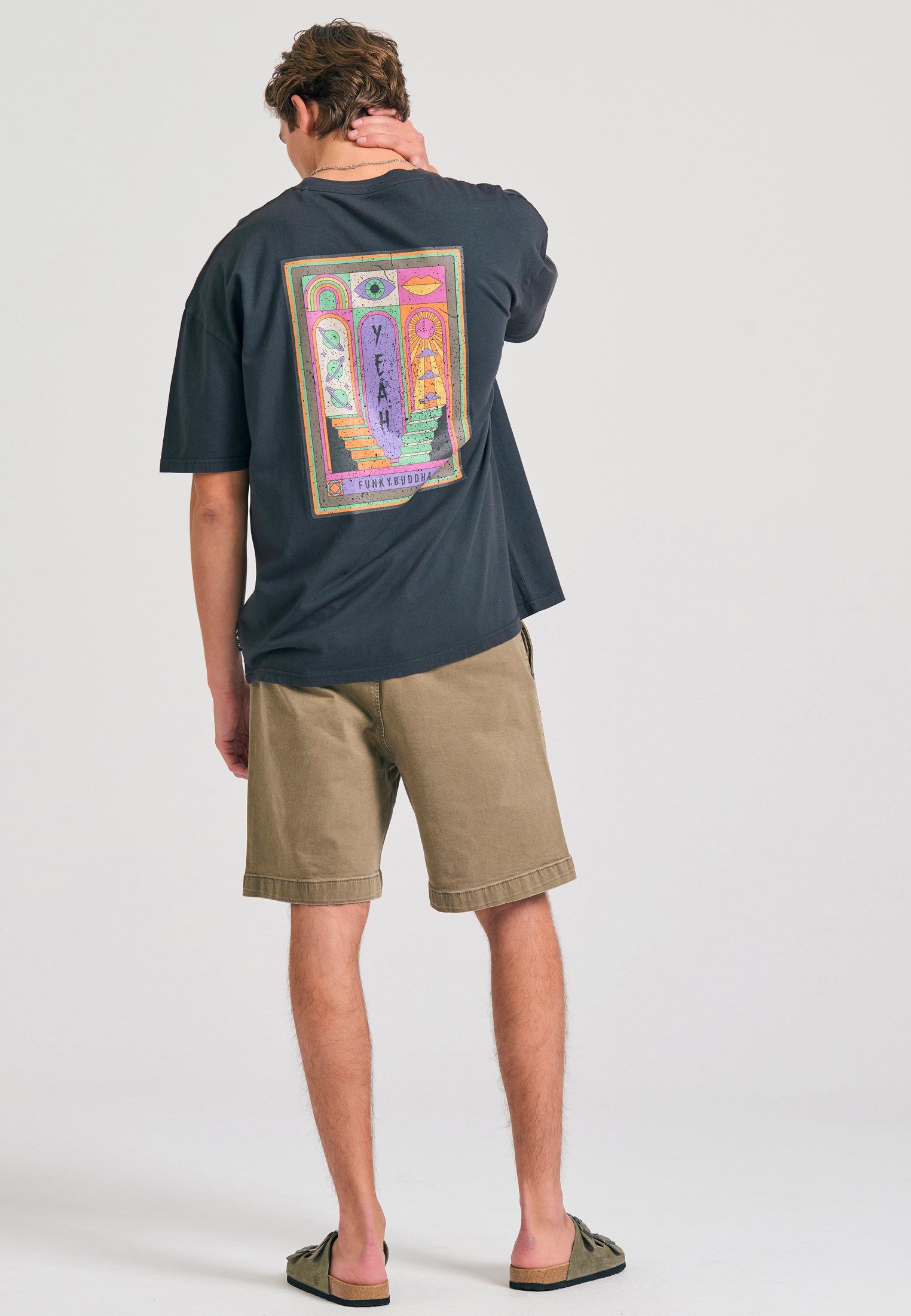 Men's T-Shirts Funky Buddha Gray