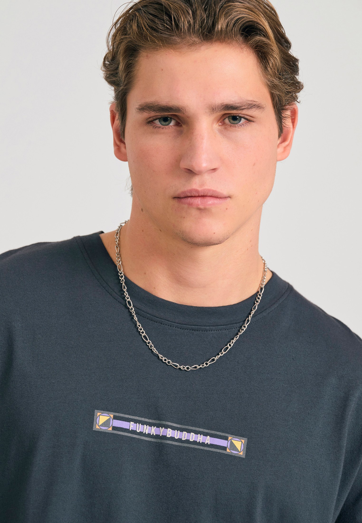 Men's T-Shirts Funky Buddha Gray