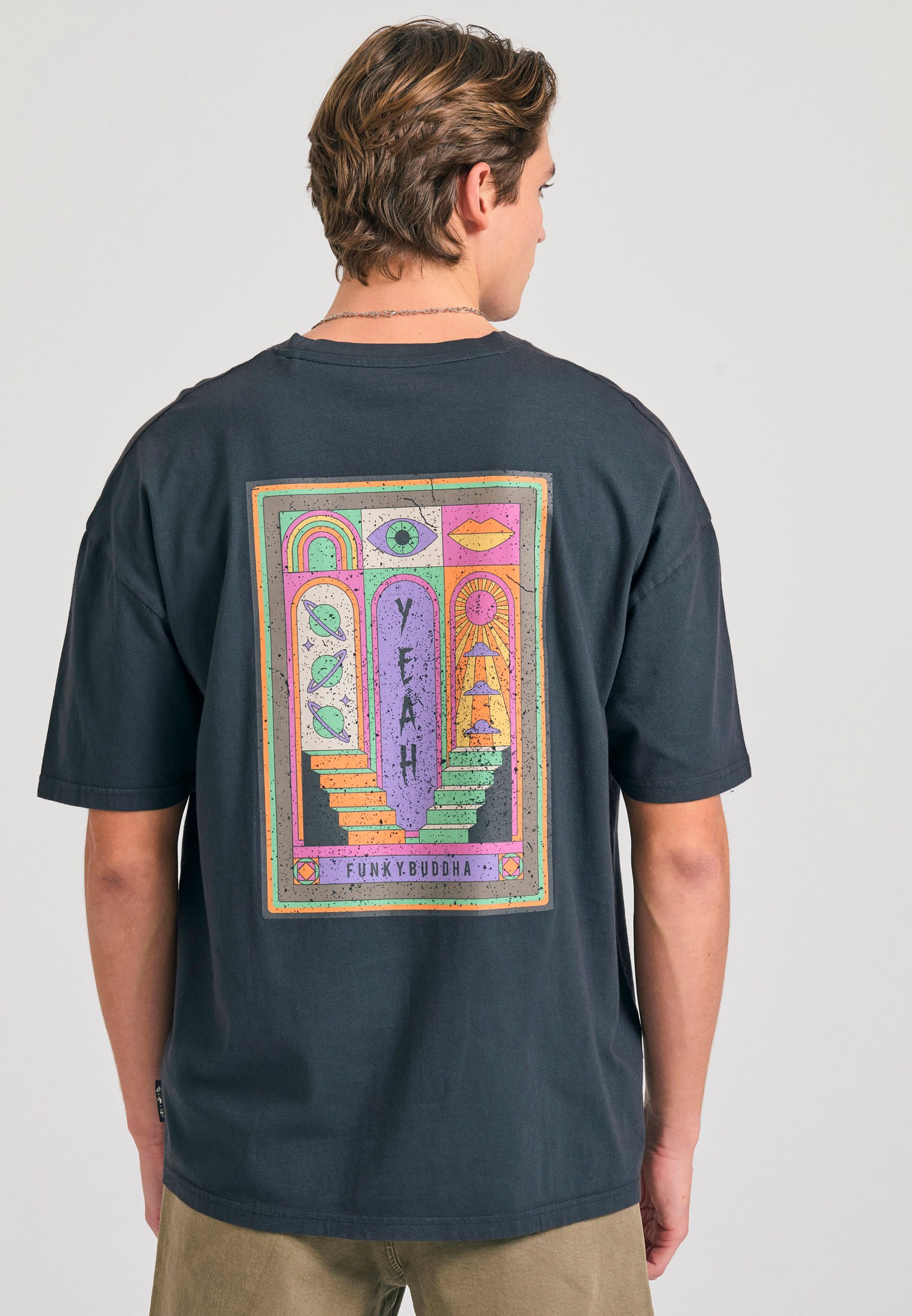 Men's T-Shirts Funky Buddha Gray