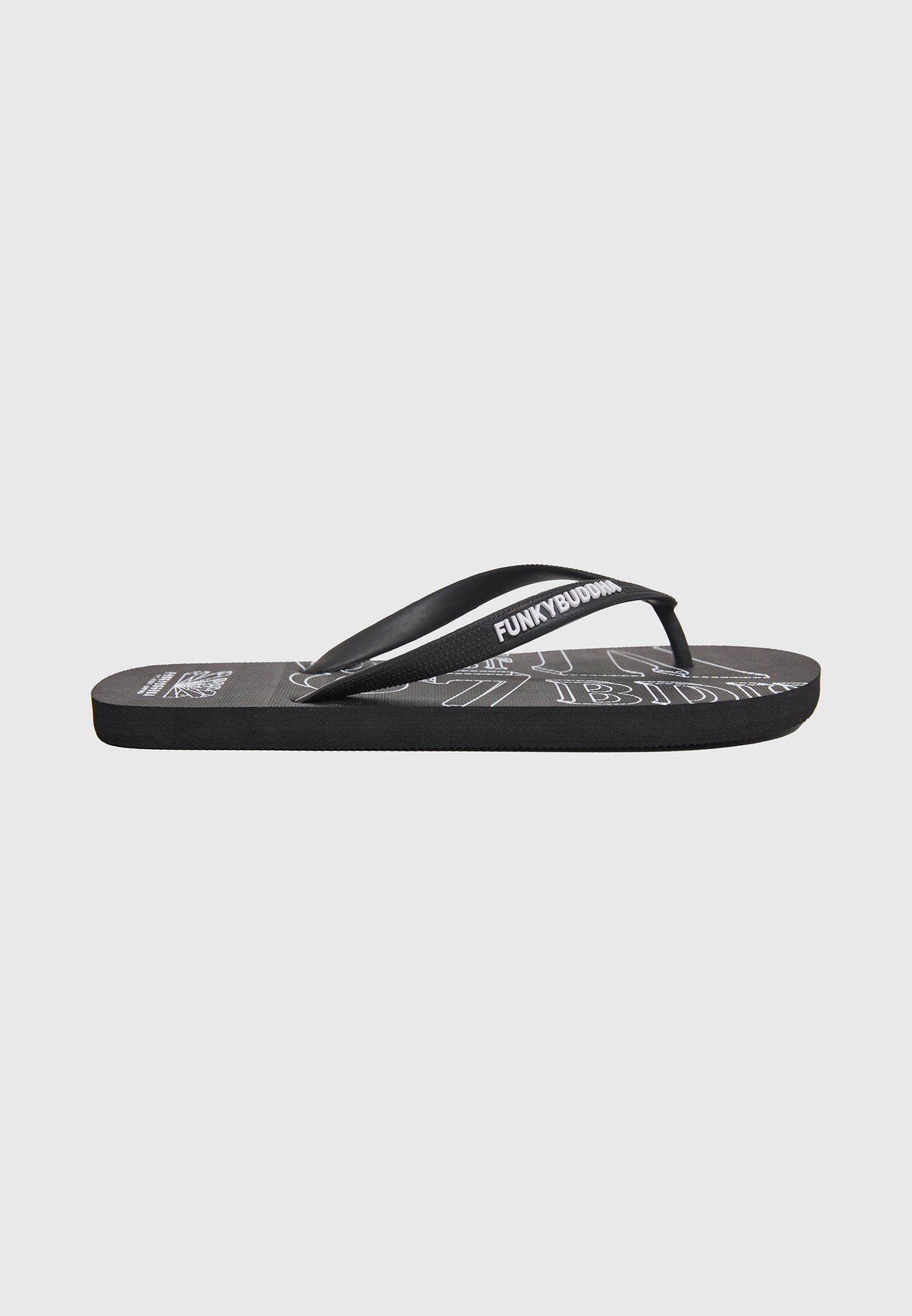 Men's Flip Flops Funky Buddha Black