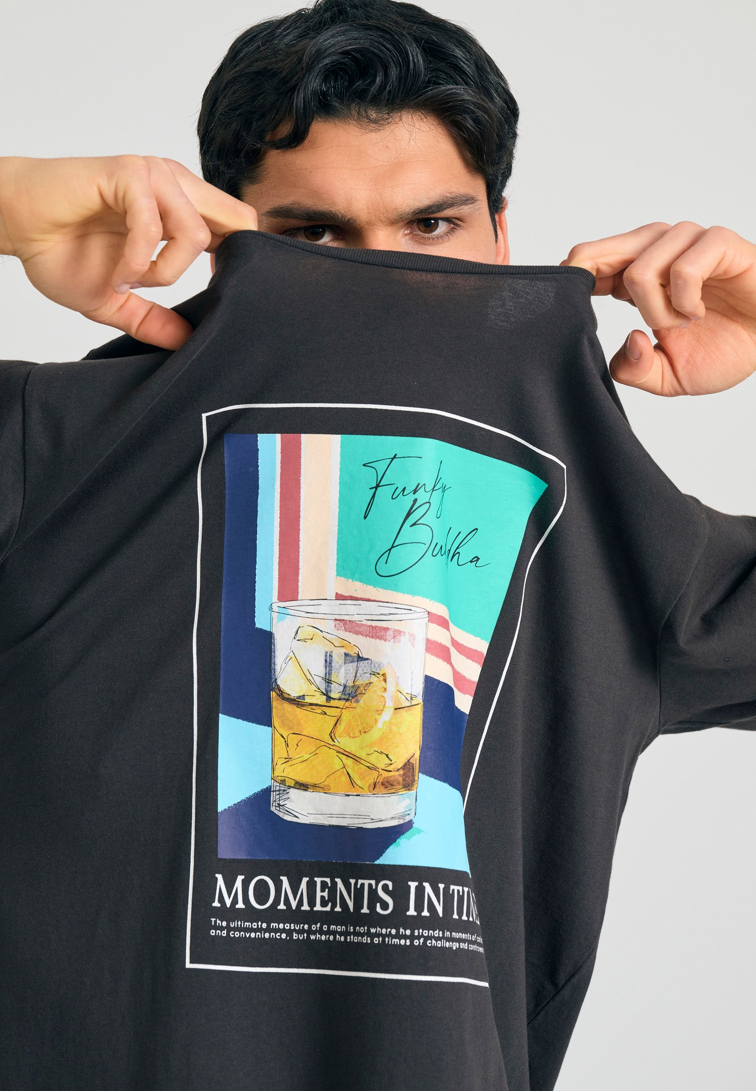 Men's Shirts Funky Buddha Gray