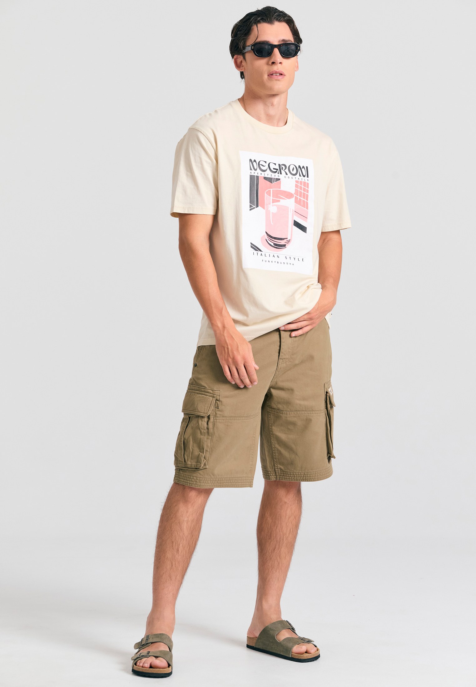 Men's Shirts Funky Buddha White