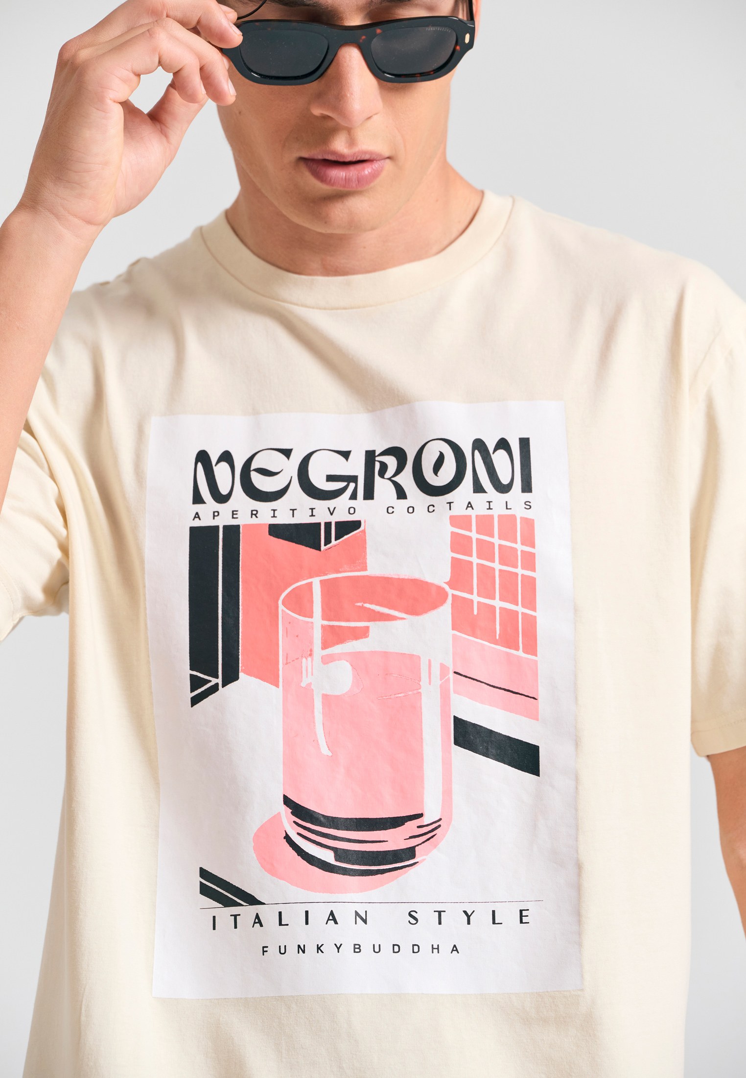 Men's Shirts Funky Buddha White