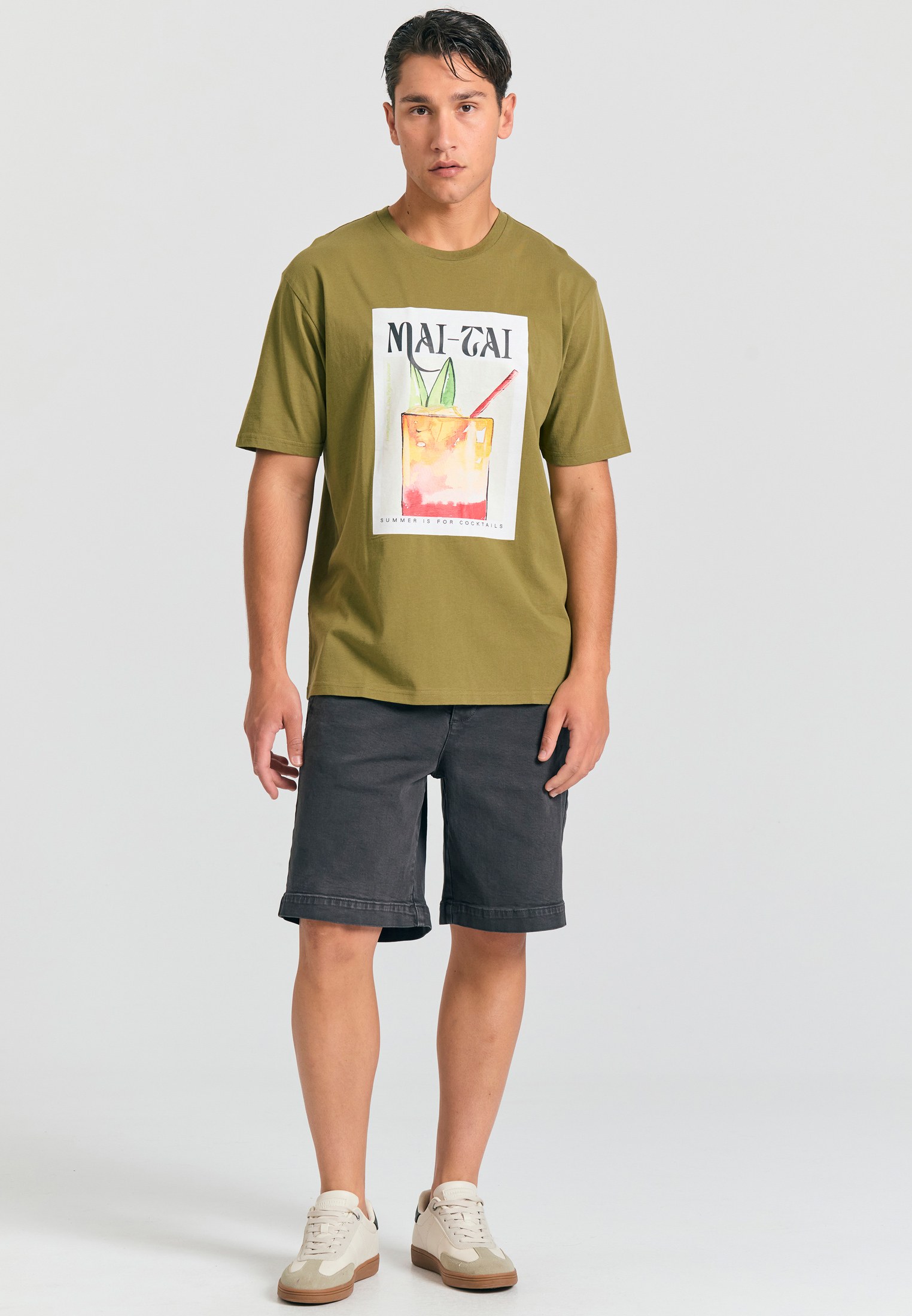 Men's Shirts Funky Buddha Olive