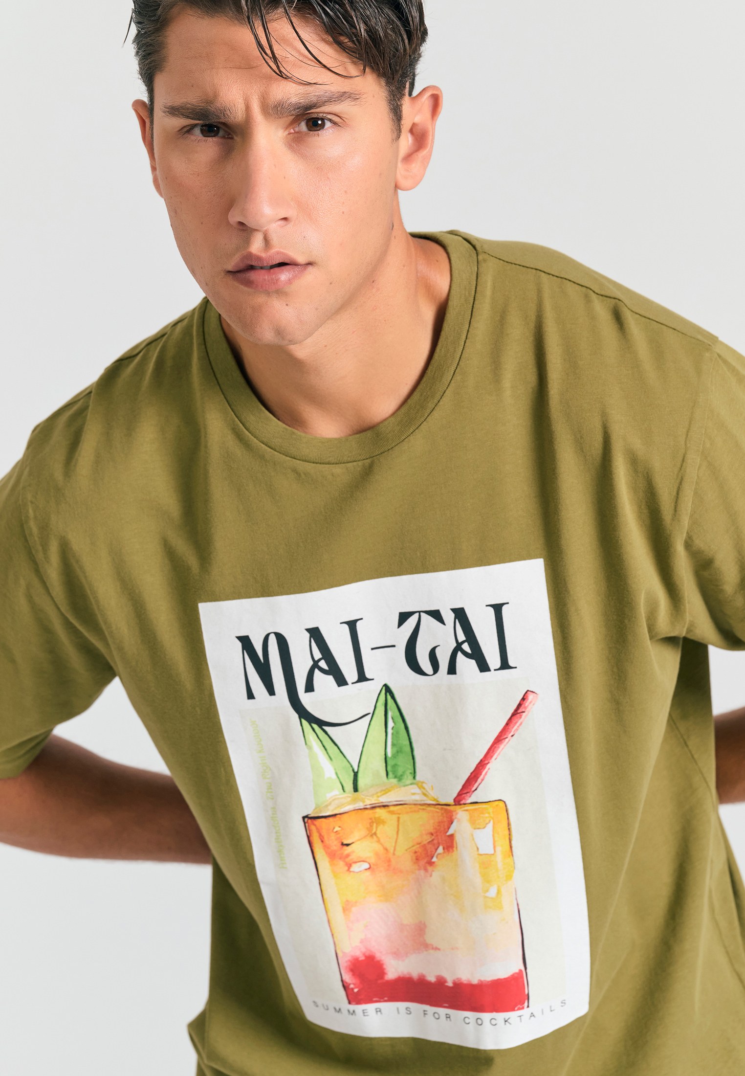 Men's Shirts Funky Buddha Olive