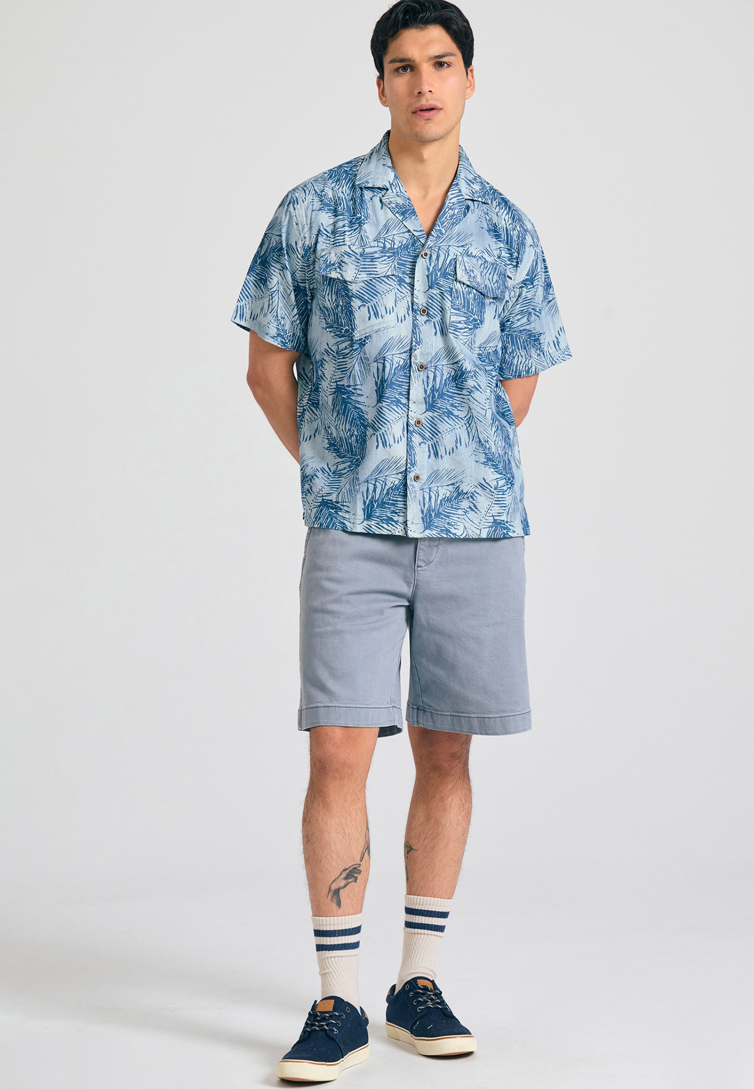 Men's Shirts Funky Buddha Blue