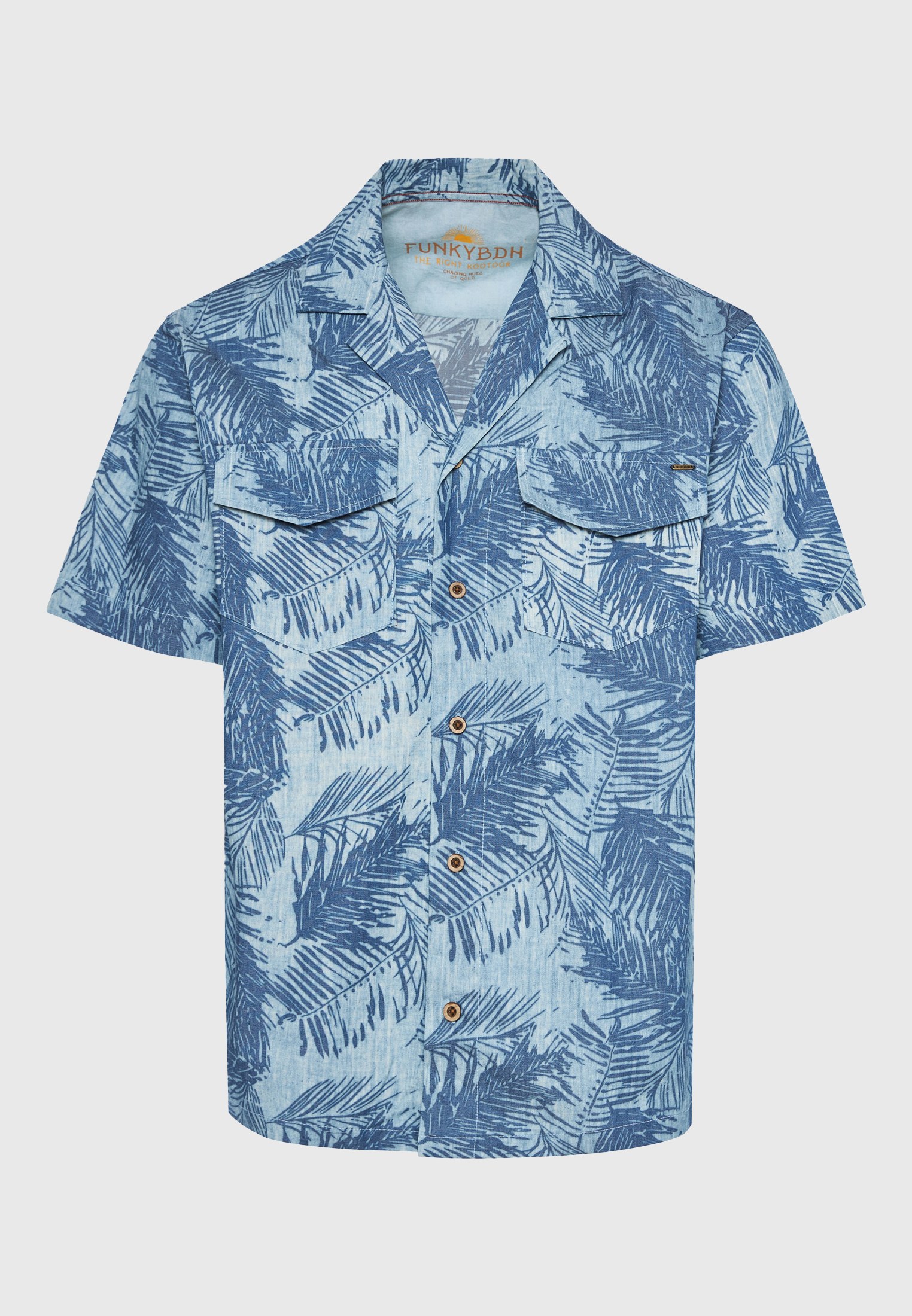 Men's Shirts Funky Buddha Blue