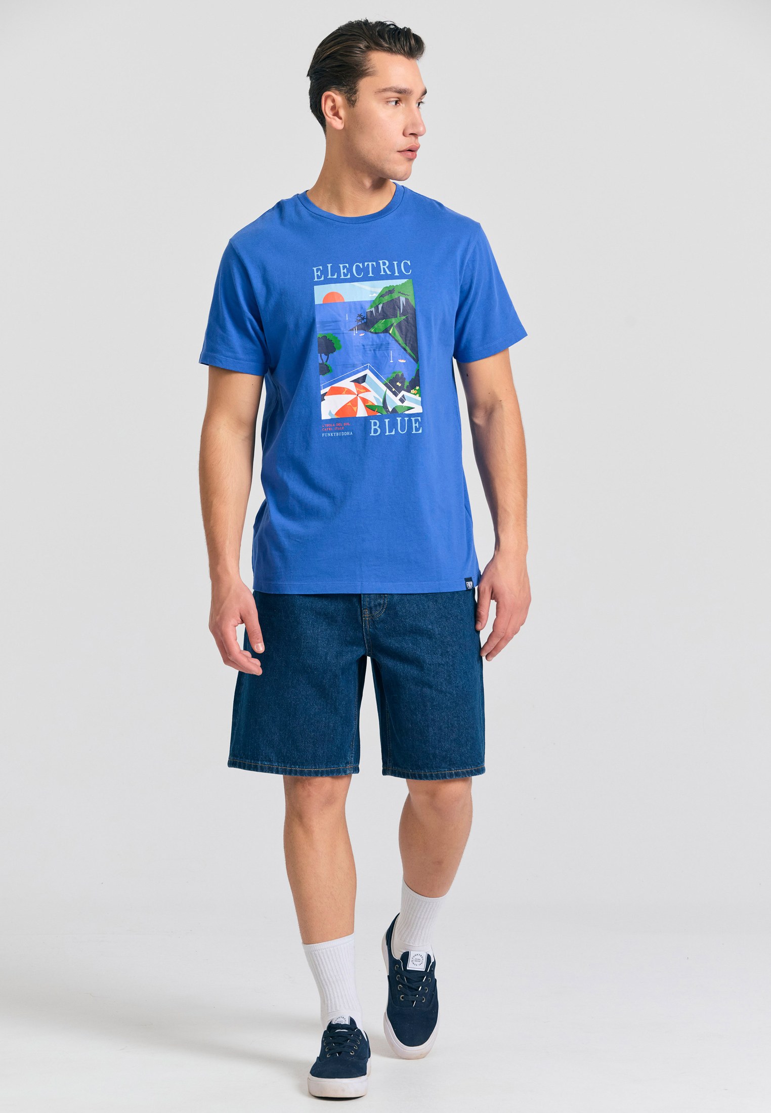 Men's Shirts Funky Buddha Blue