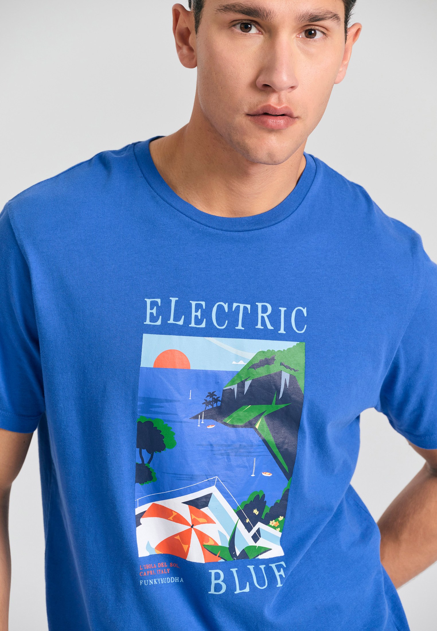 Men's Shirts Funky Buddha Blue