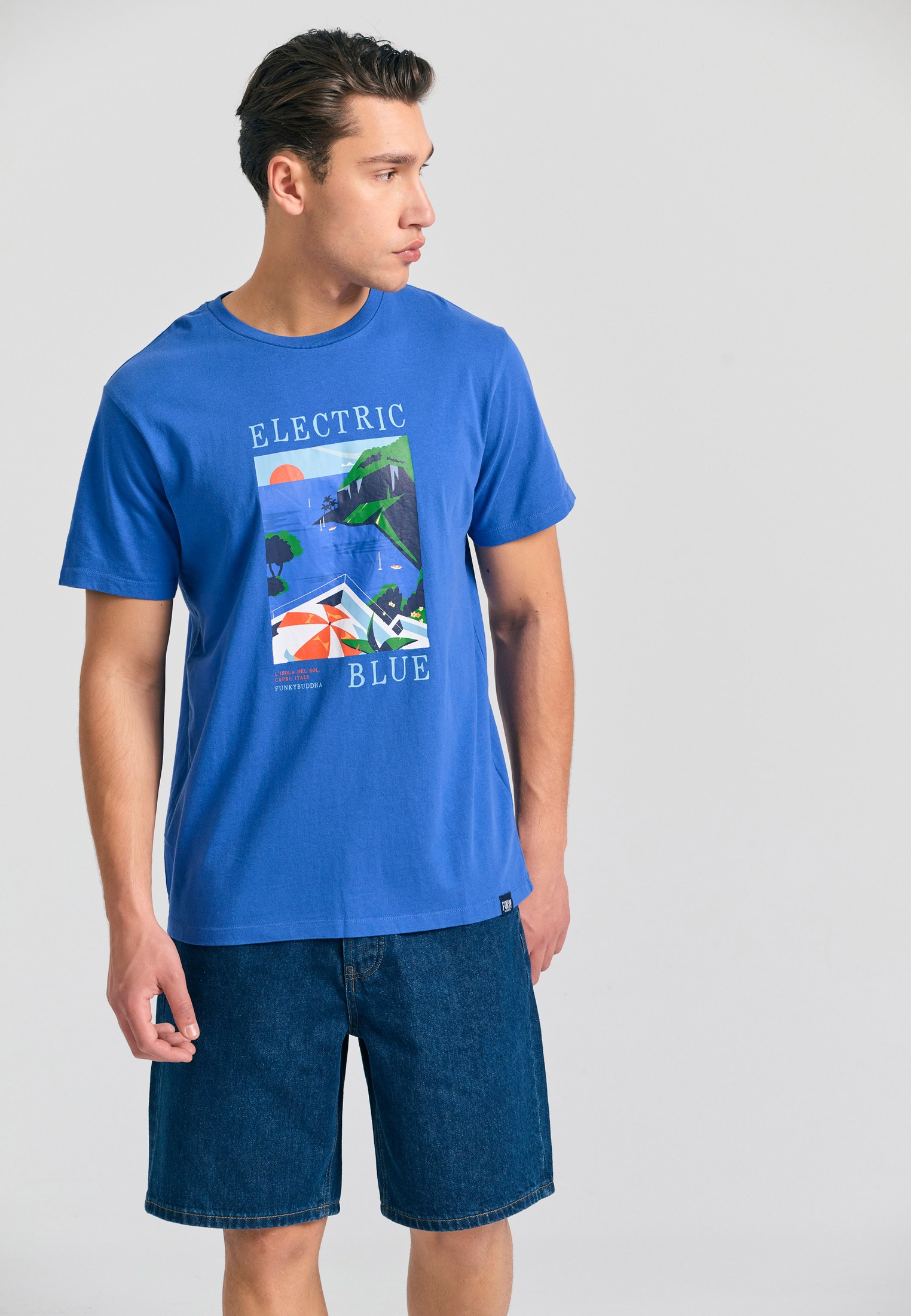 Men's Shirts Funky Buddha Blue