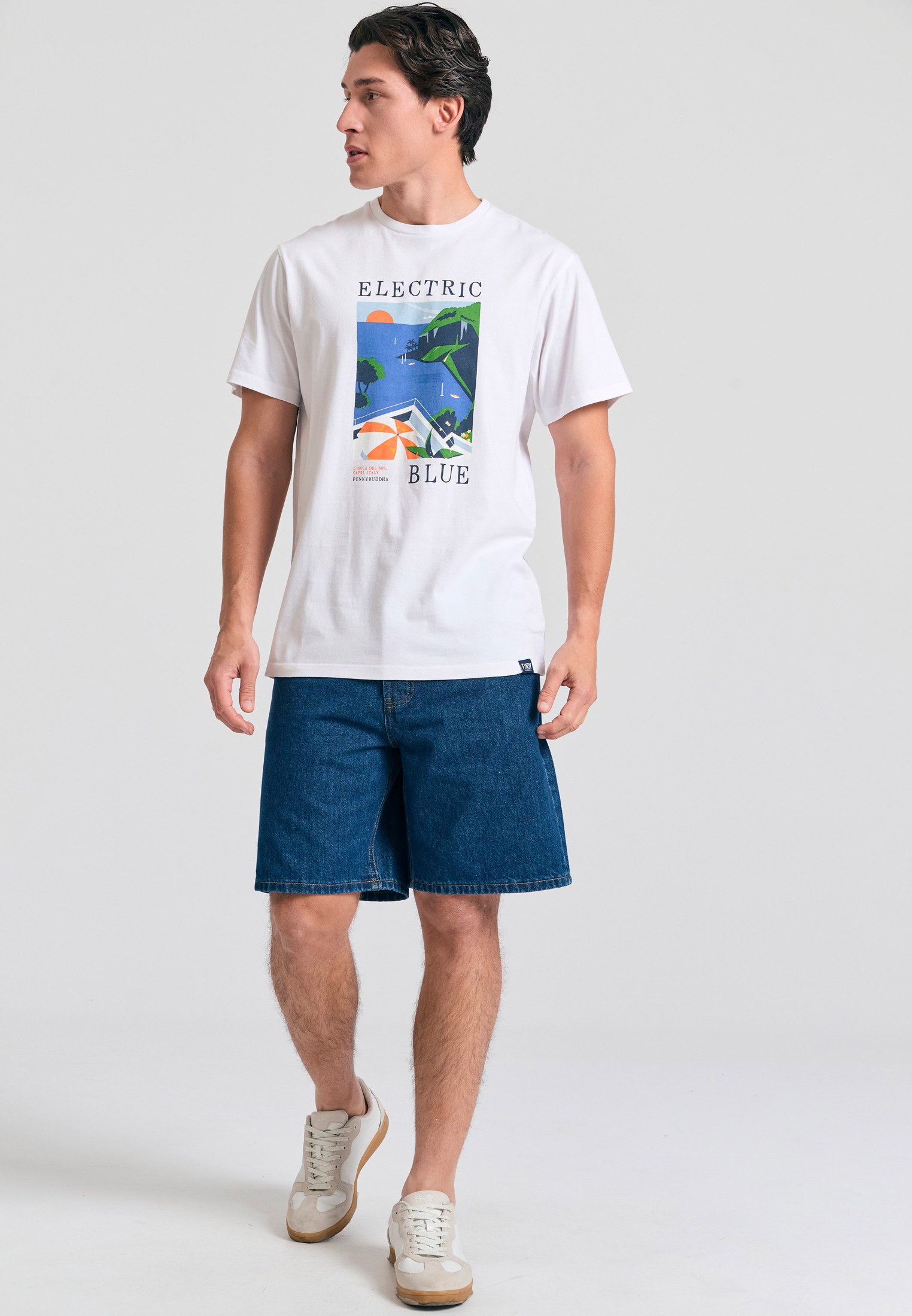 Men's Shirts Funky Buddha White