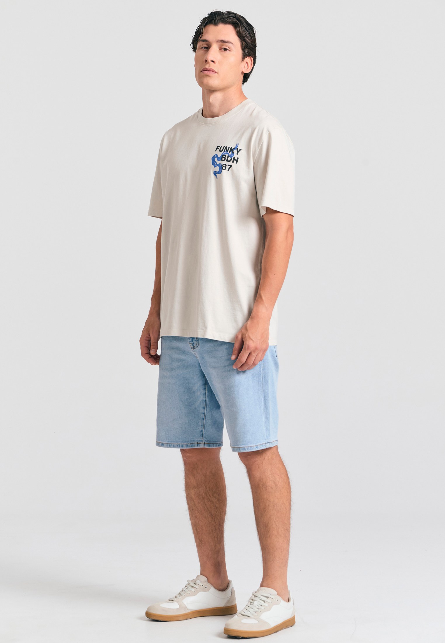 Men's T-Shirts Funky Buddha Beige