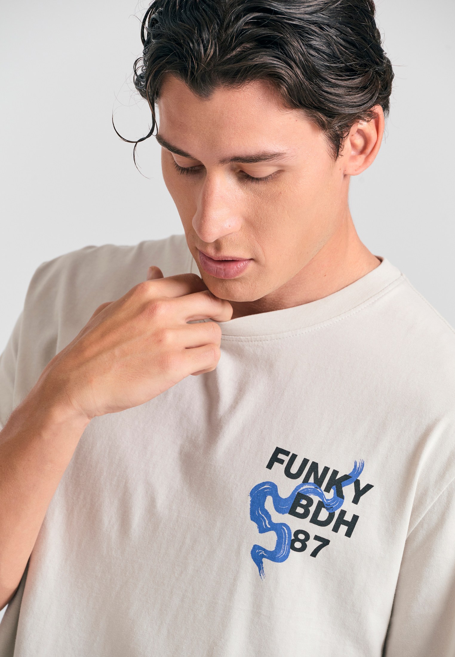 Men's T-Shirts Funky Buddha Beige