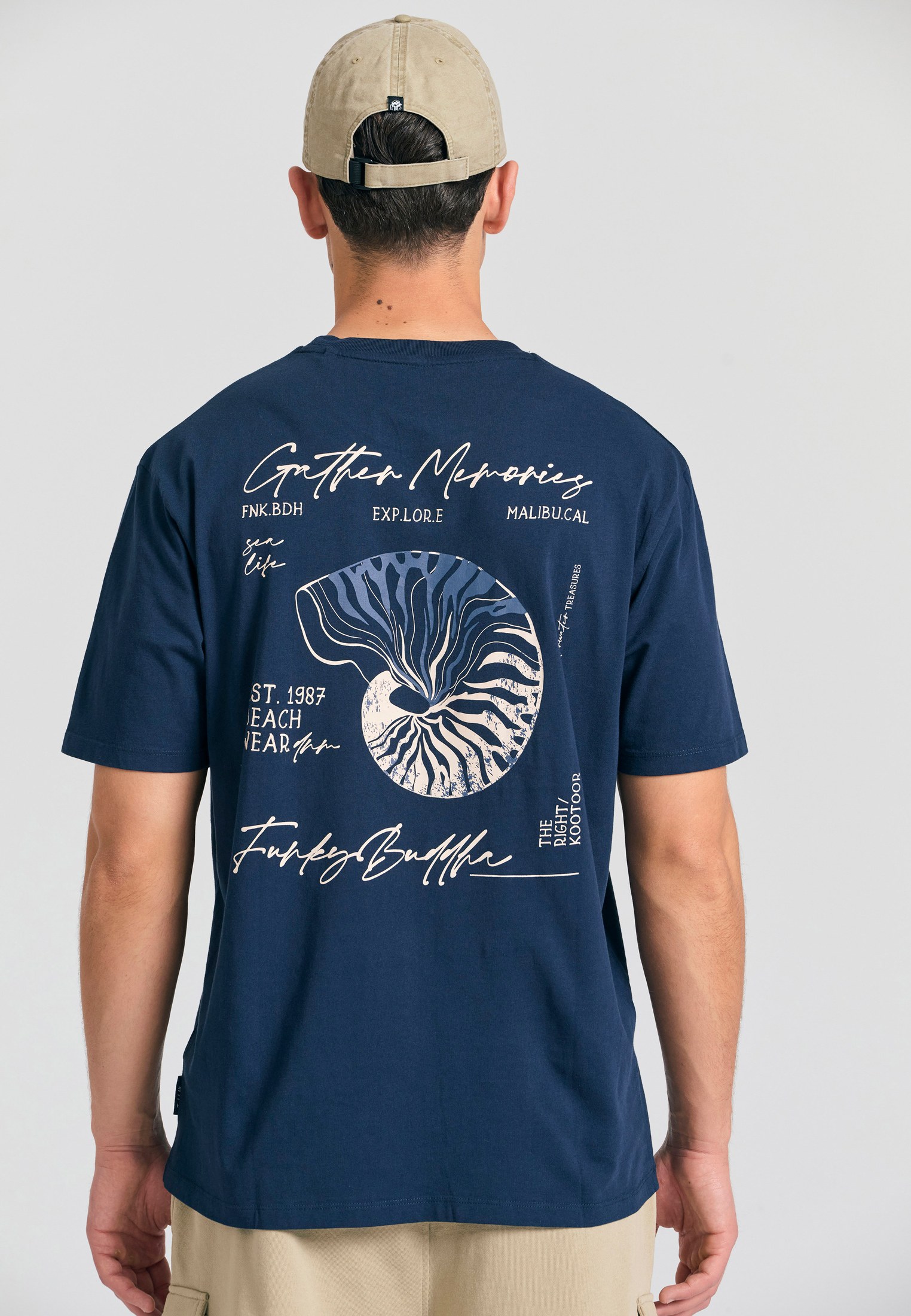 Men's T-Shirts Funky Buddha Navy