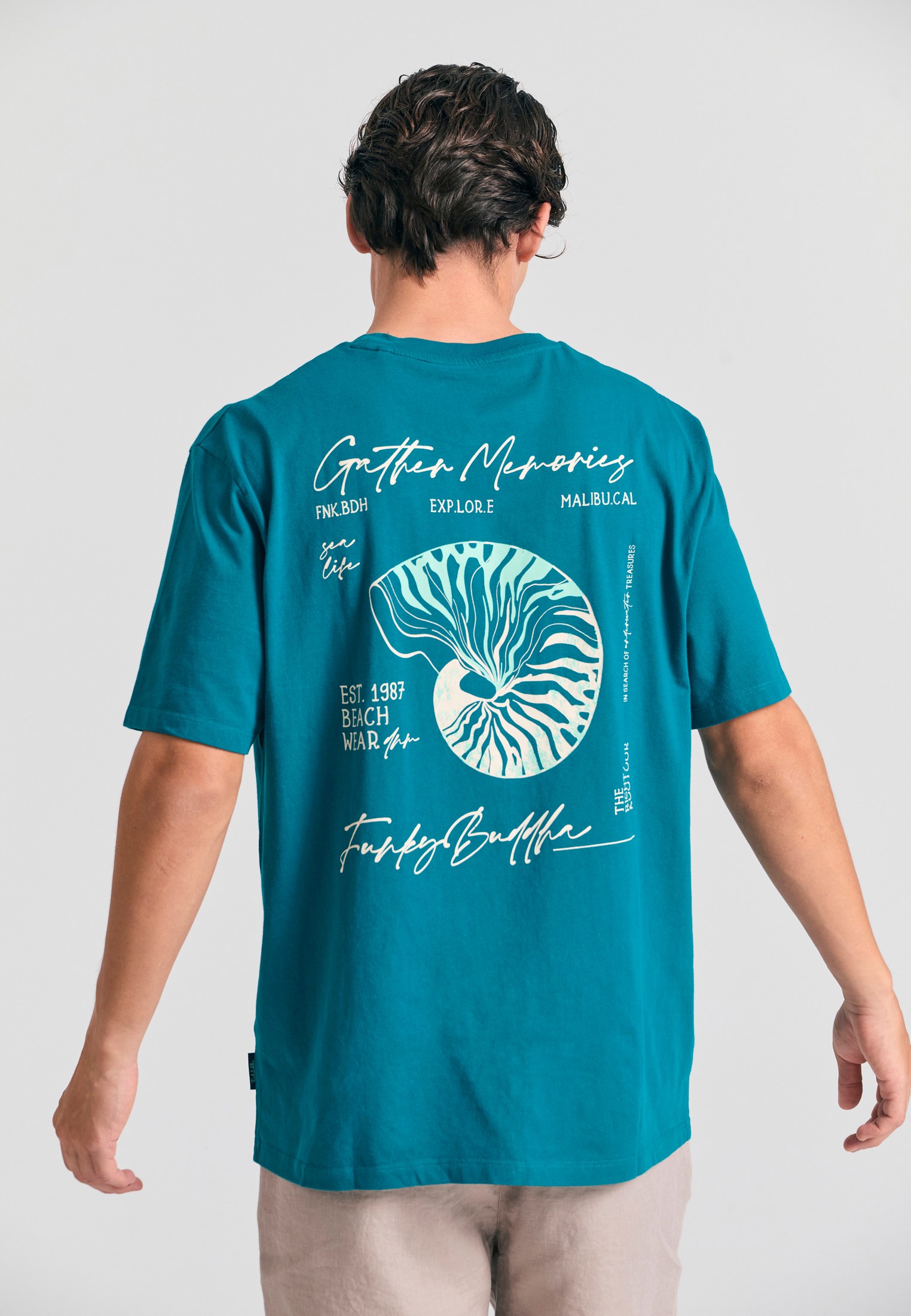 Men's T-Shirts Funky Buddha Blue