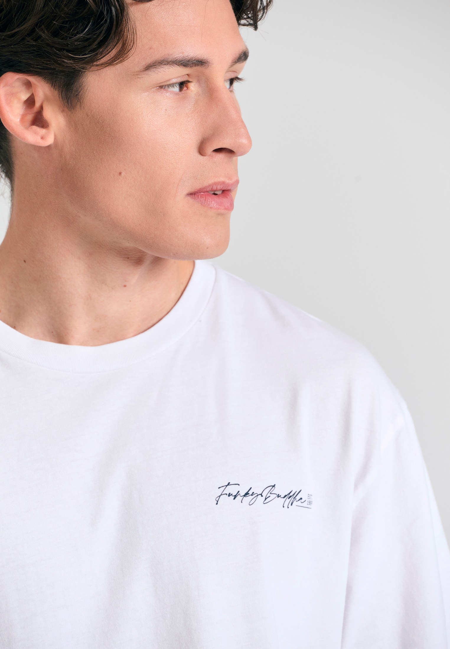 Men's T-Shirts Funky Buddha White